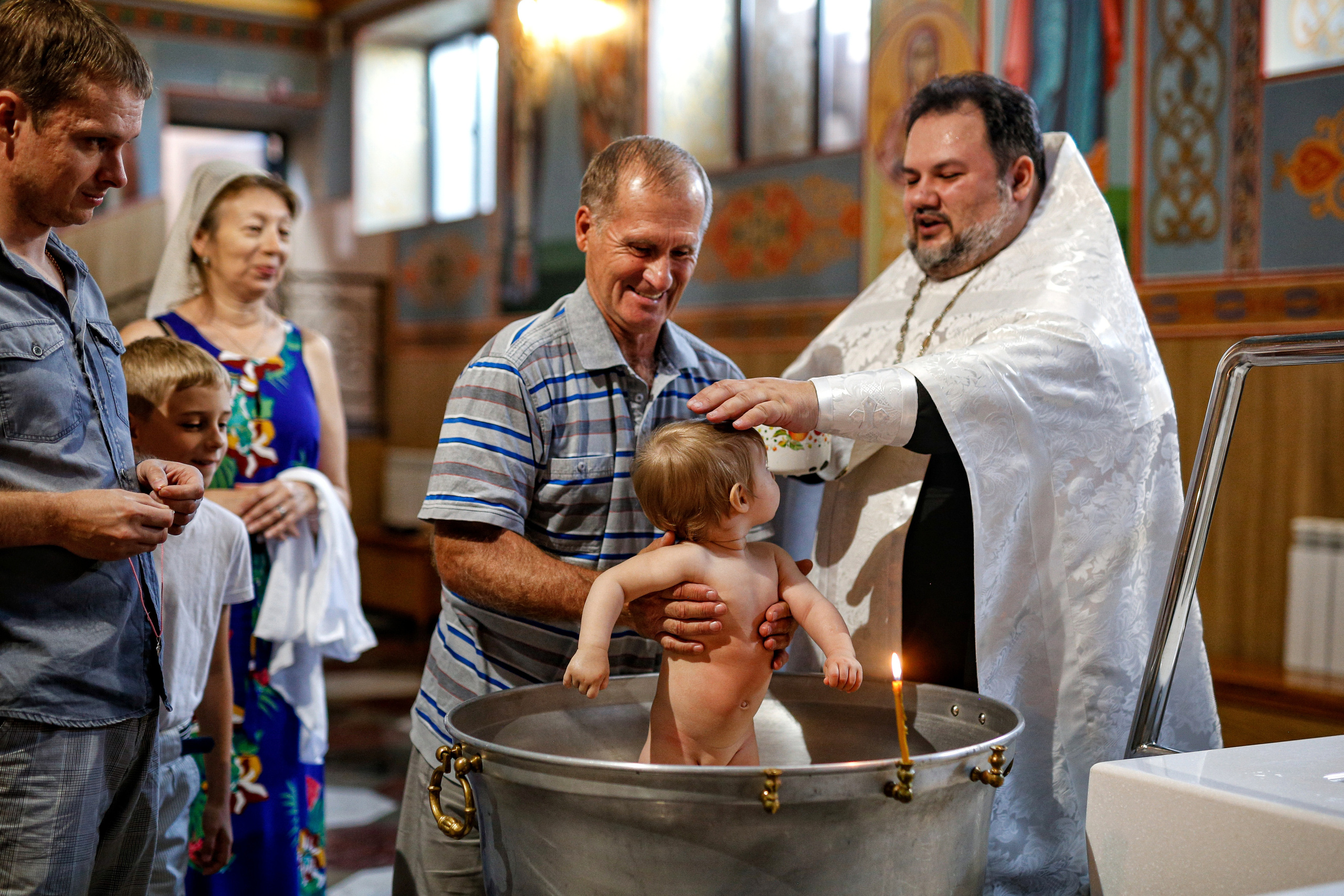 Александр. Крещение дочери. Отбасылық фотограф Алена Шаталова