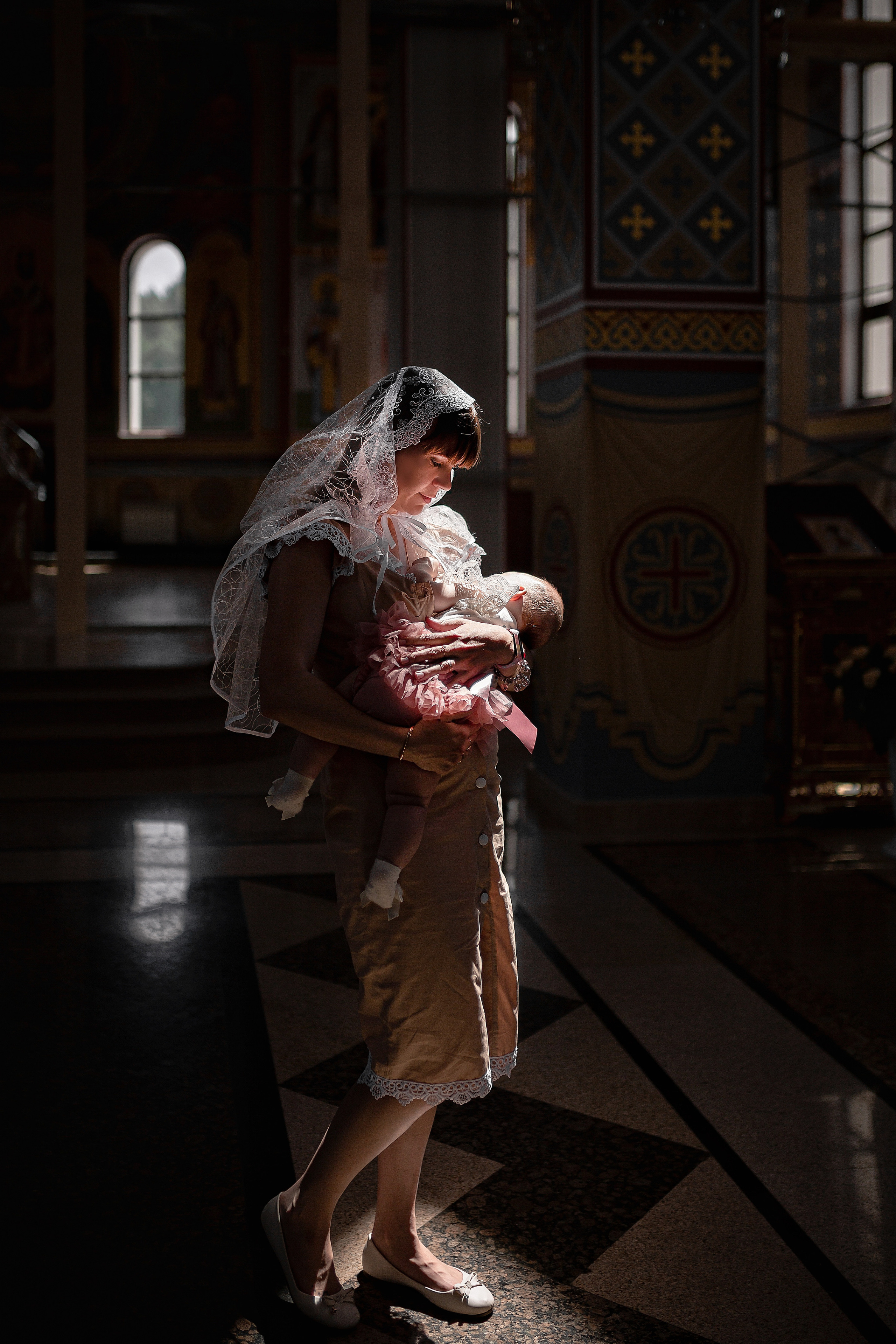 Анастасия. Крещение дочери. Отбасылық фотограф Алена Шаталова