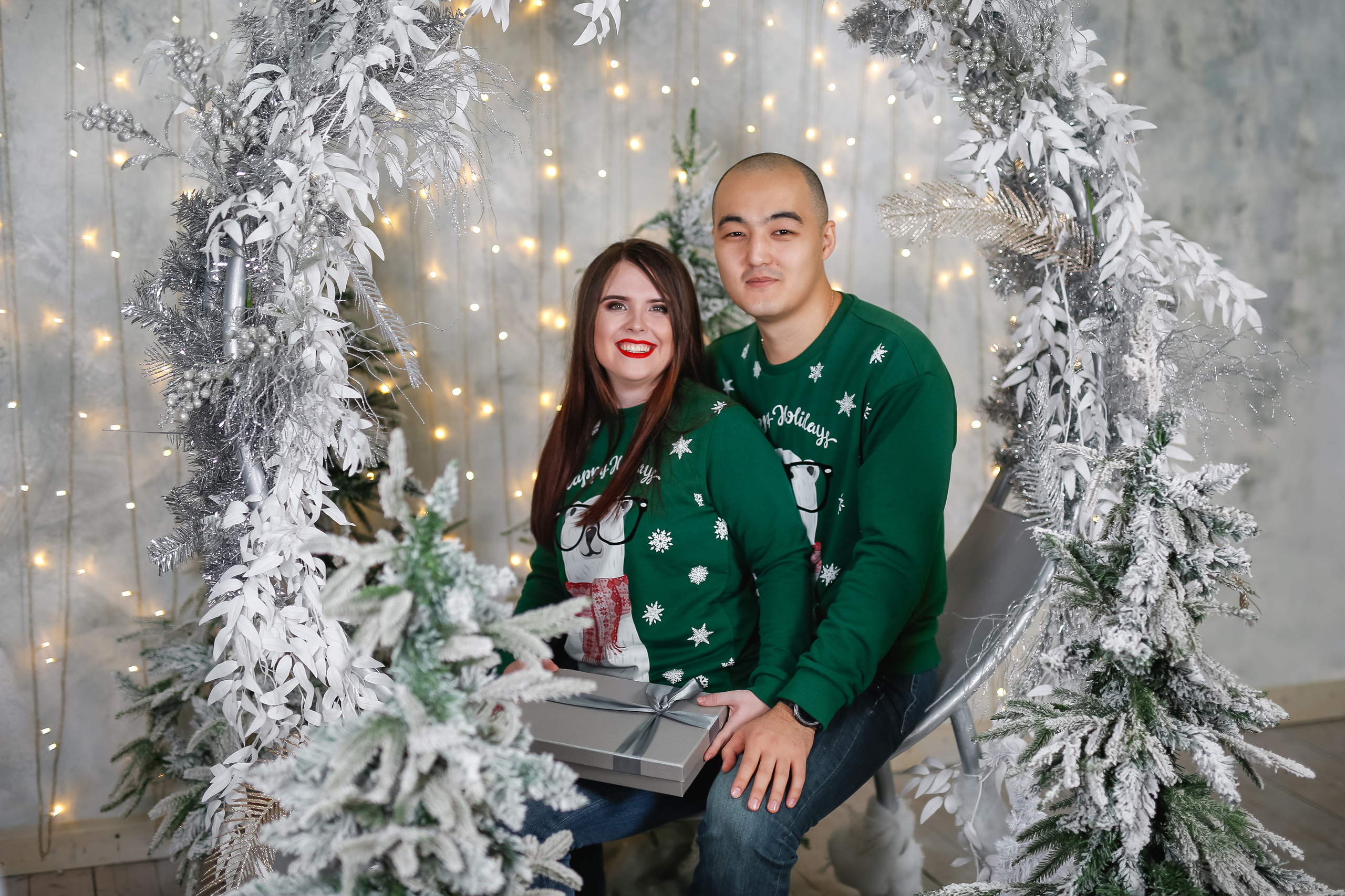 Новогодняя фотосессия в студии. Семейный фотограф Алёна Шаталова