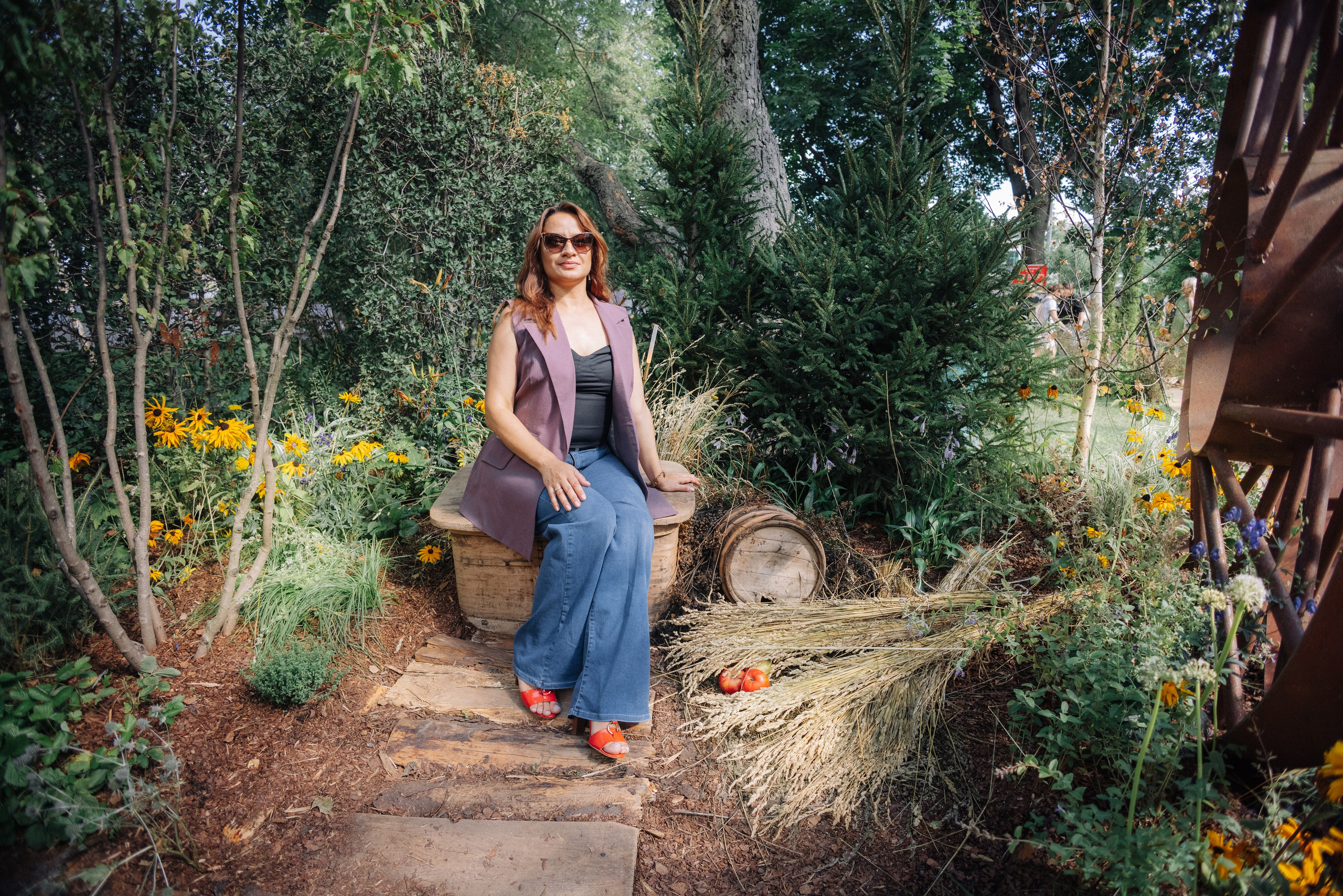 Ландшафтный дизайнер Ирина Пугачева на выставке Сады и Люди 2023. Фотограф — Евгений Свистков