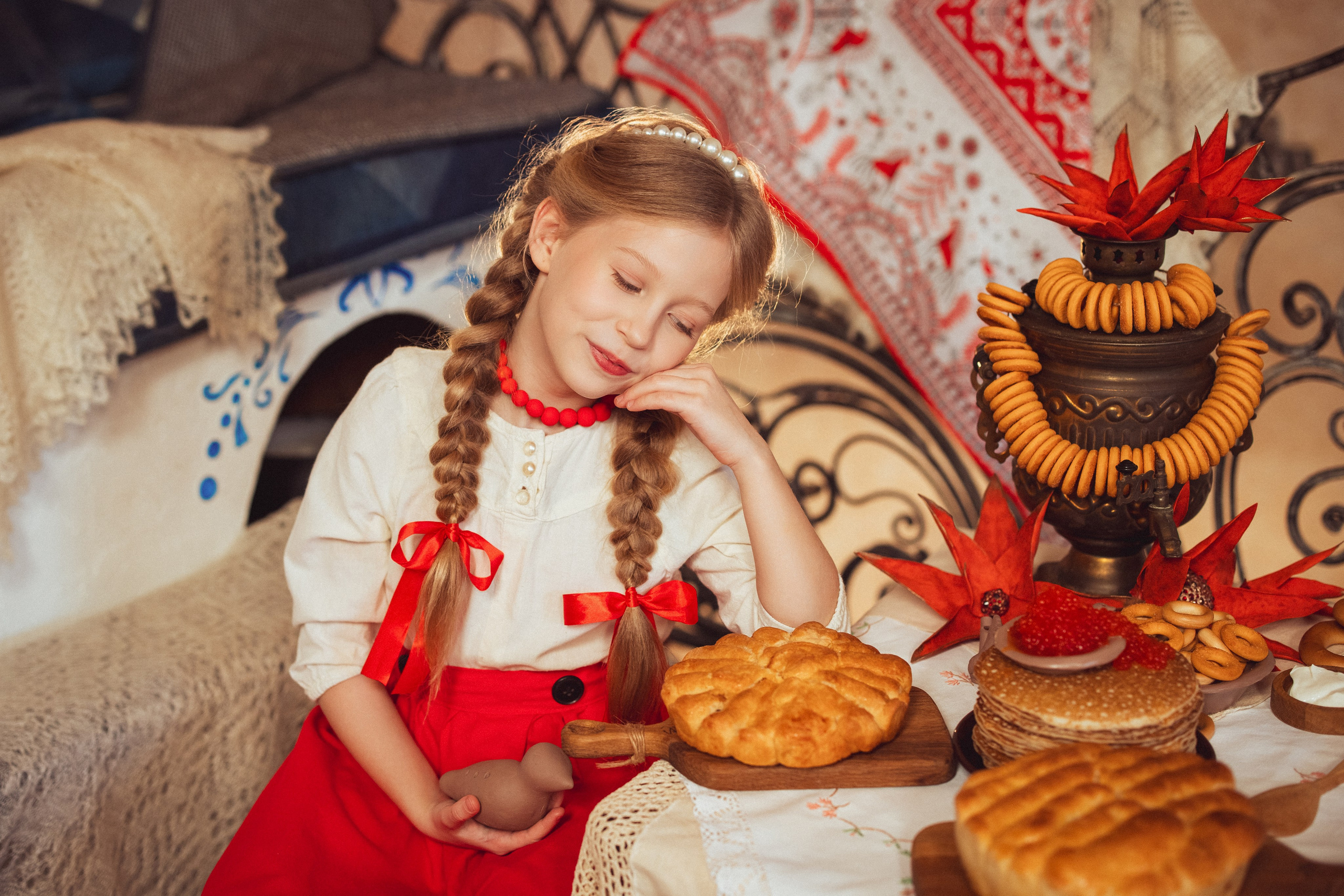 Фотосессия в русском стиле. Фотопроект"Масленица» в фотостудии Эль, город Краснодар. Семейный и детский фотограф в Краснодаре Анна Трашкова