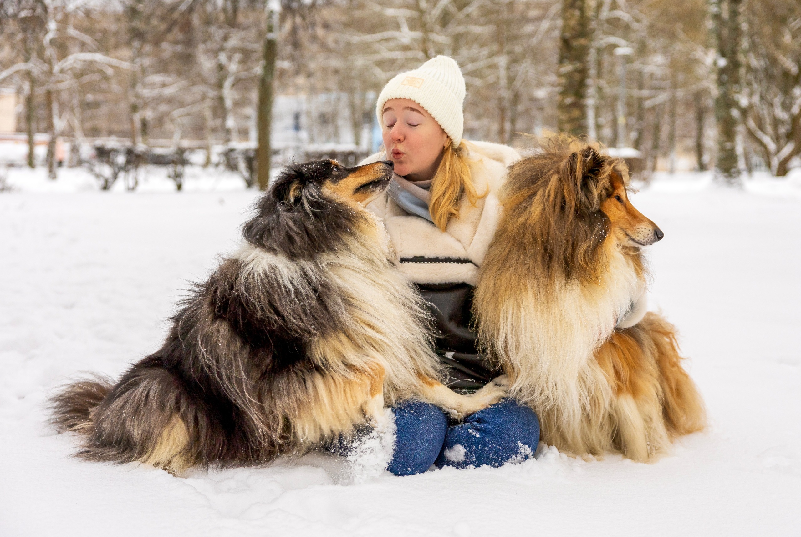 Фотосессия с питомцами (Анастасия, Габри и Лара). Фотограф Люся Воробьева