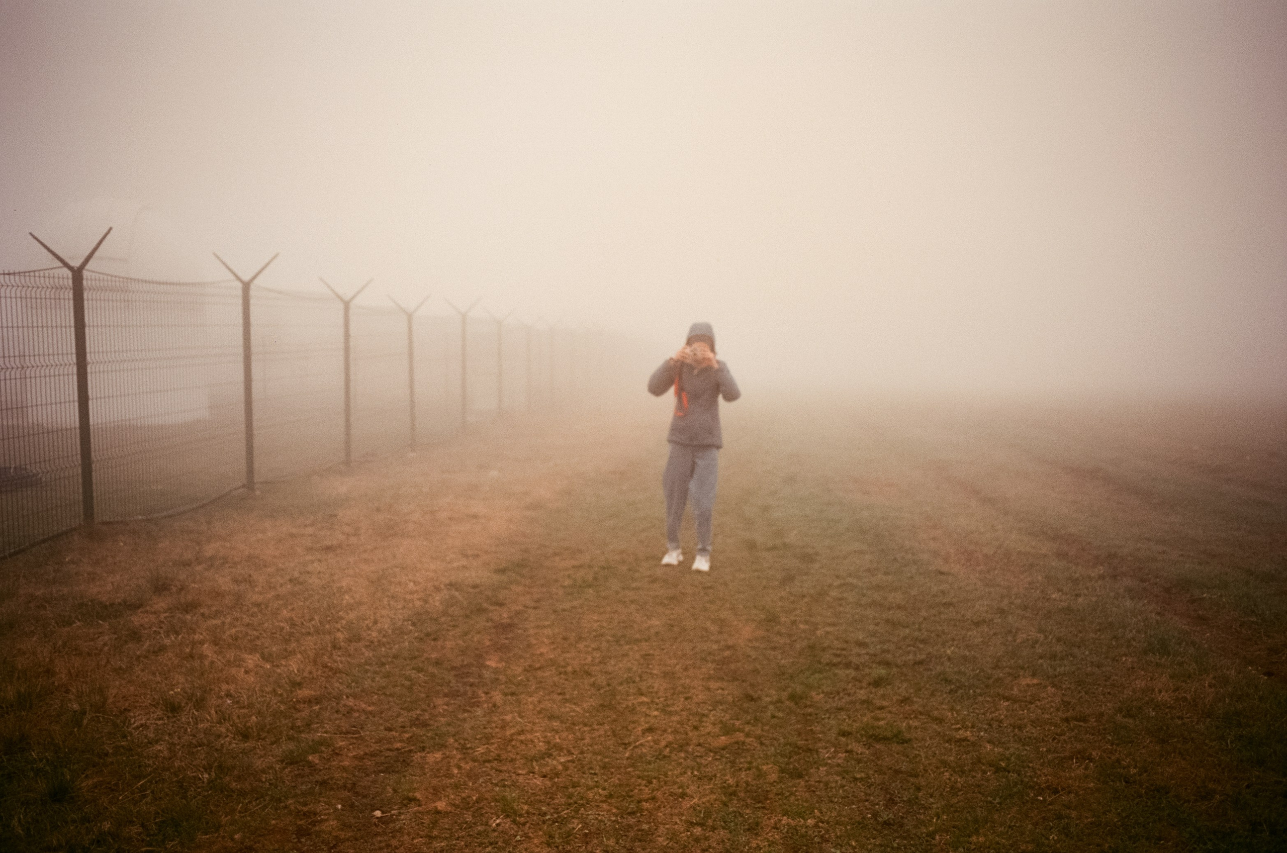 Кисловодск, дорога в сторону метеостанции, туман, лошади / Voigtlander