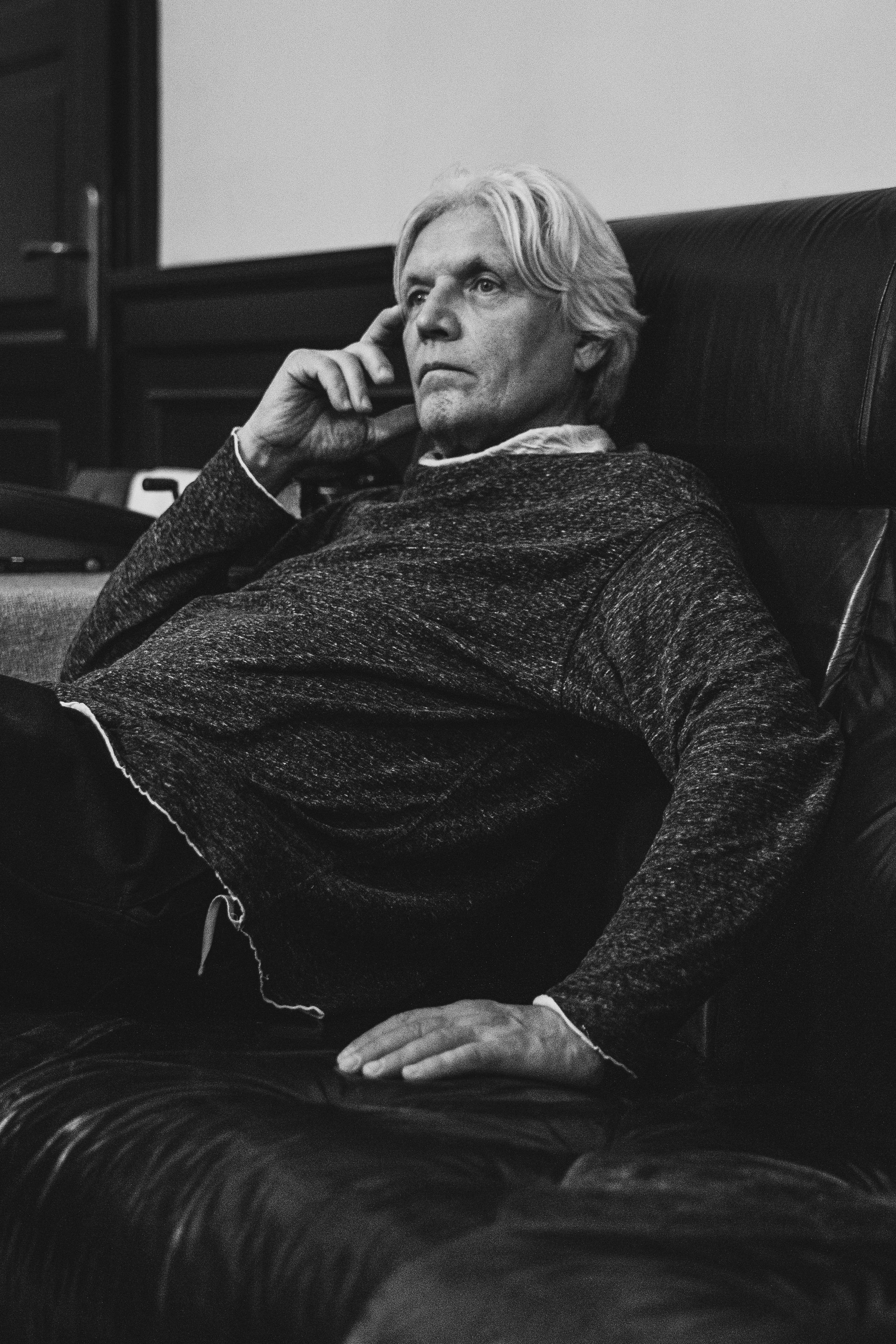 black and white portrait of actor Alexander Galibin