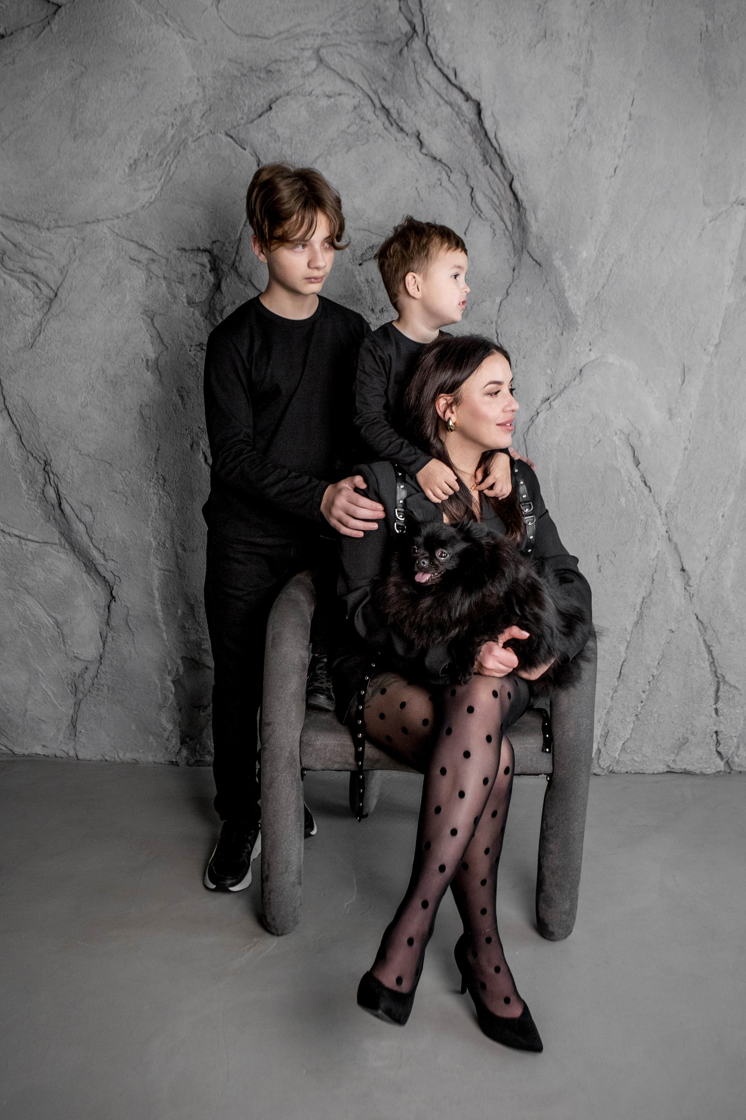 Мама и сыновья. Фотограф Екатерина Голицына