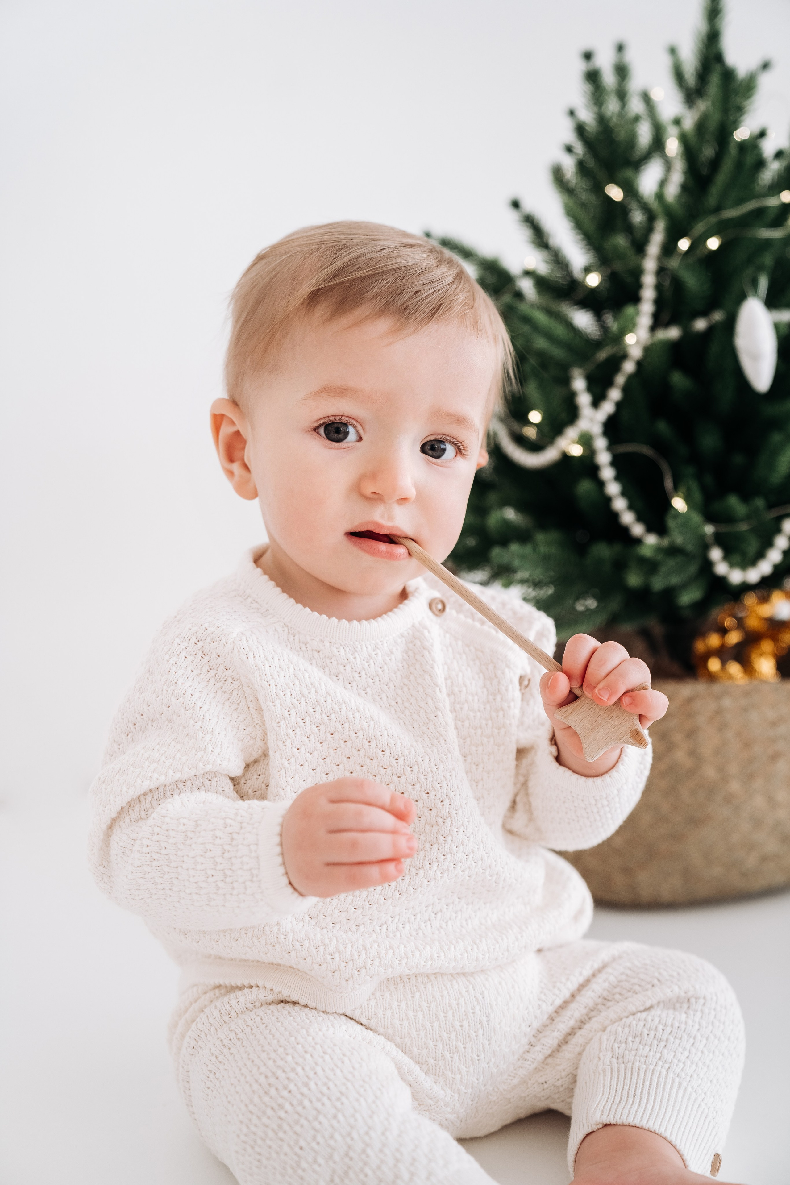 Новогодняя детская фотосессия для Феди. Семейный фотограф СПб Анастасия Василь. Фотосессия на годик