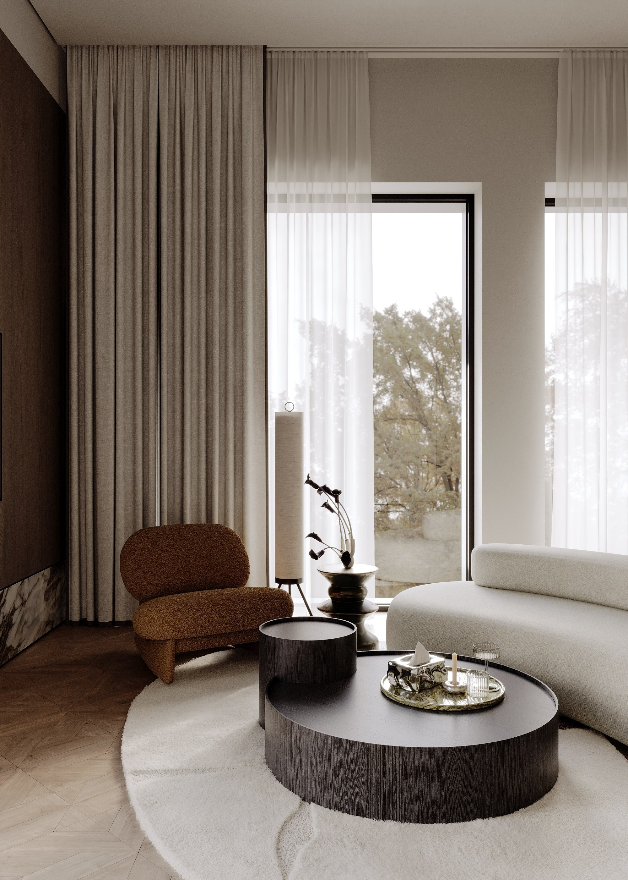 Лапино | гостиная сьют. 3d визуализатор Валерия Романова