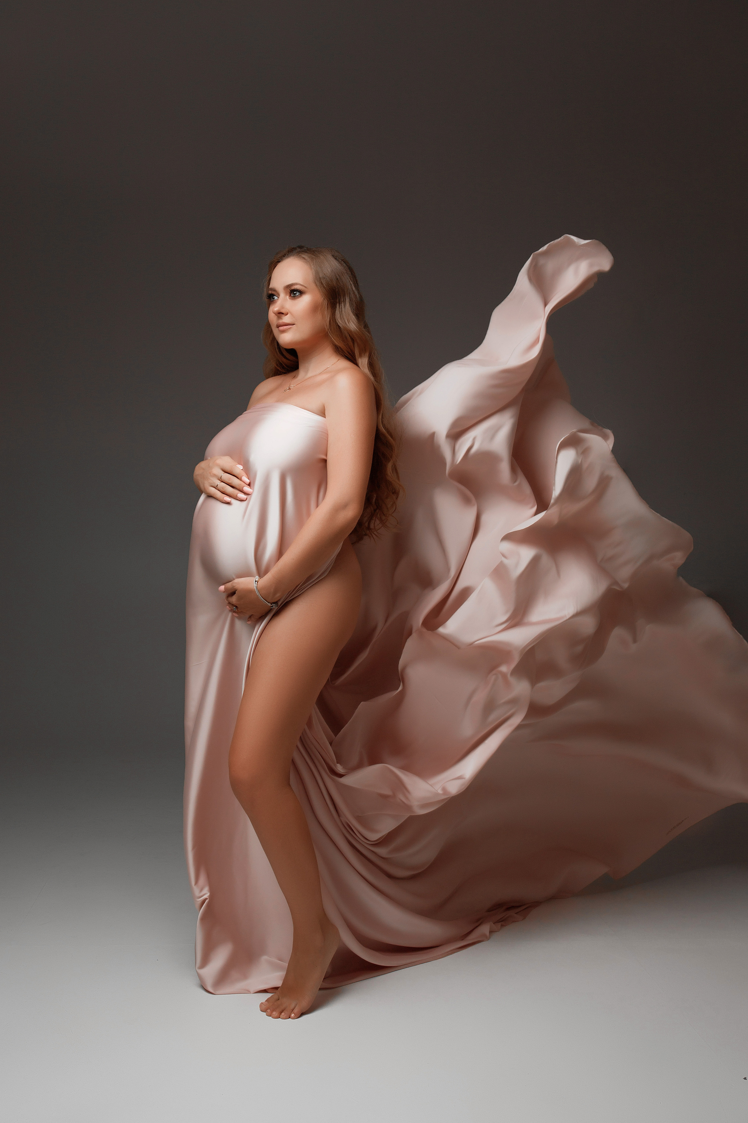 Ткань армани шелк цвет пудра