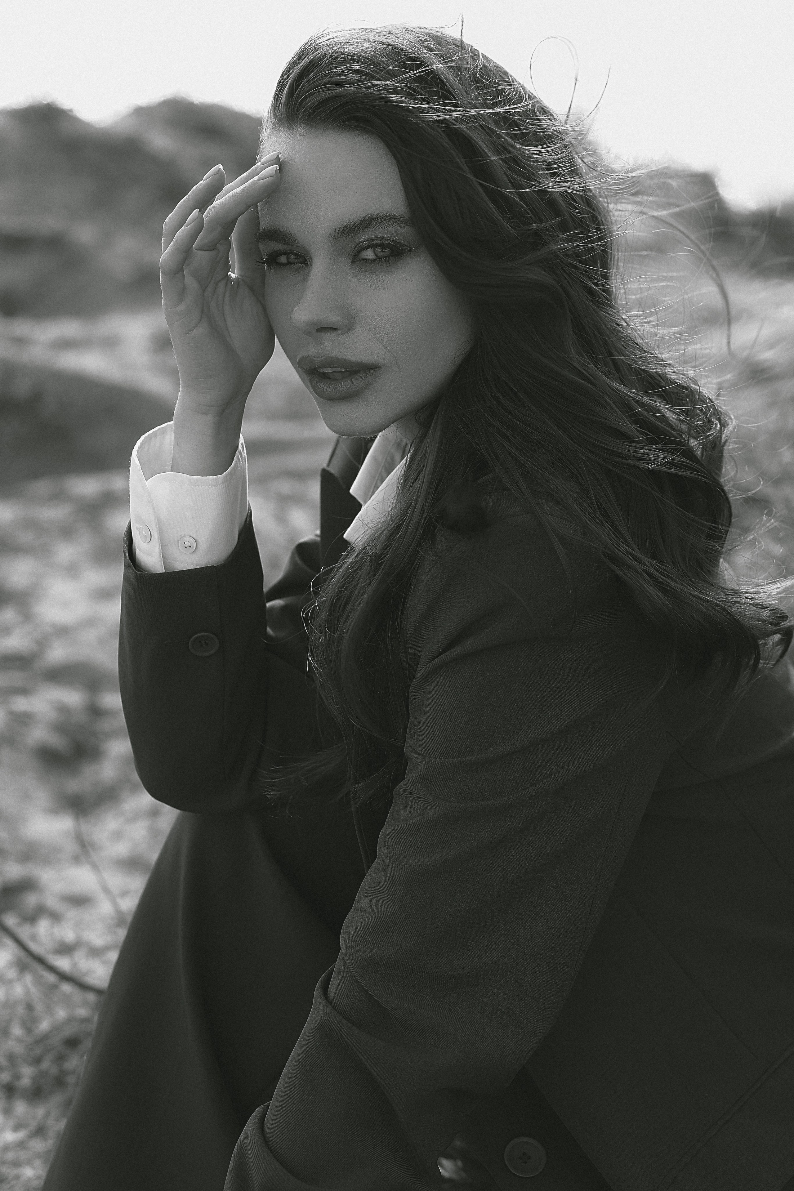 Мария, съемка на берегу