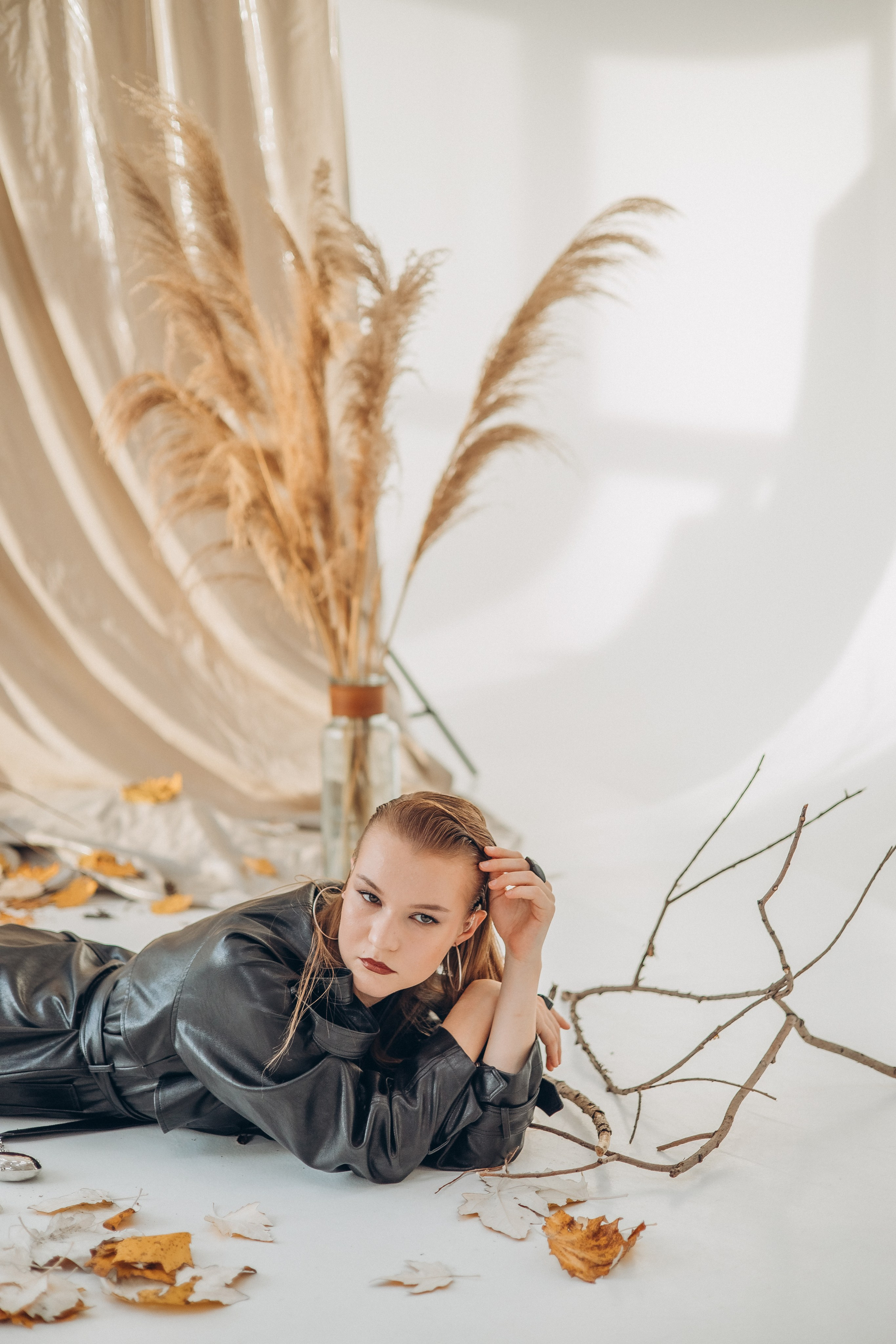 Осень в студии. Семейный, детский, женский фотограф в Новосибирске Оля Борисова