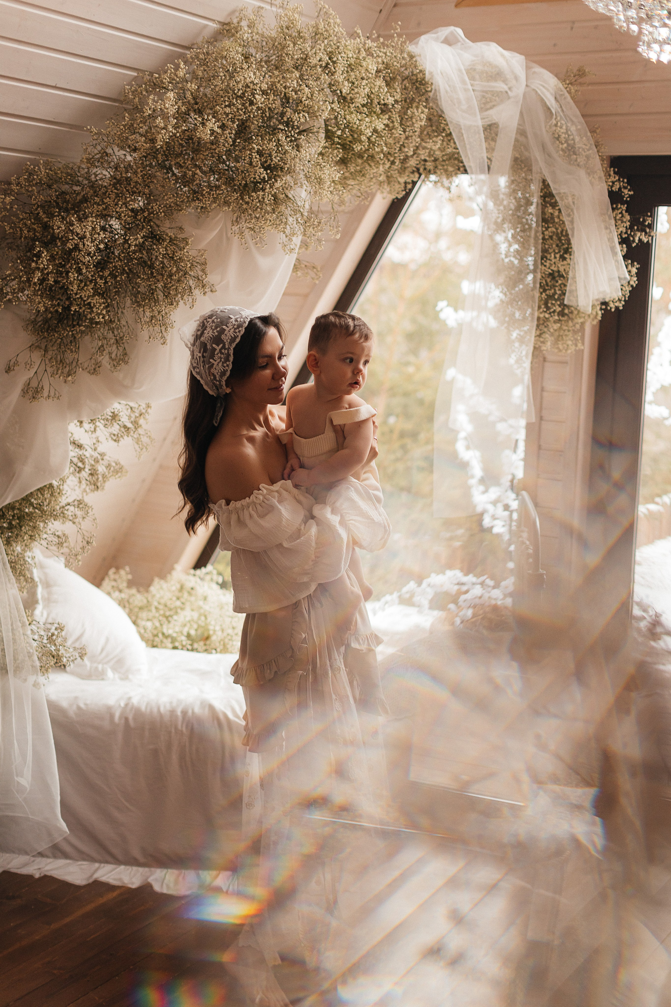 Нежность, мама и малыш. Фотограф Москва