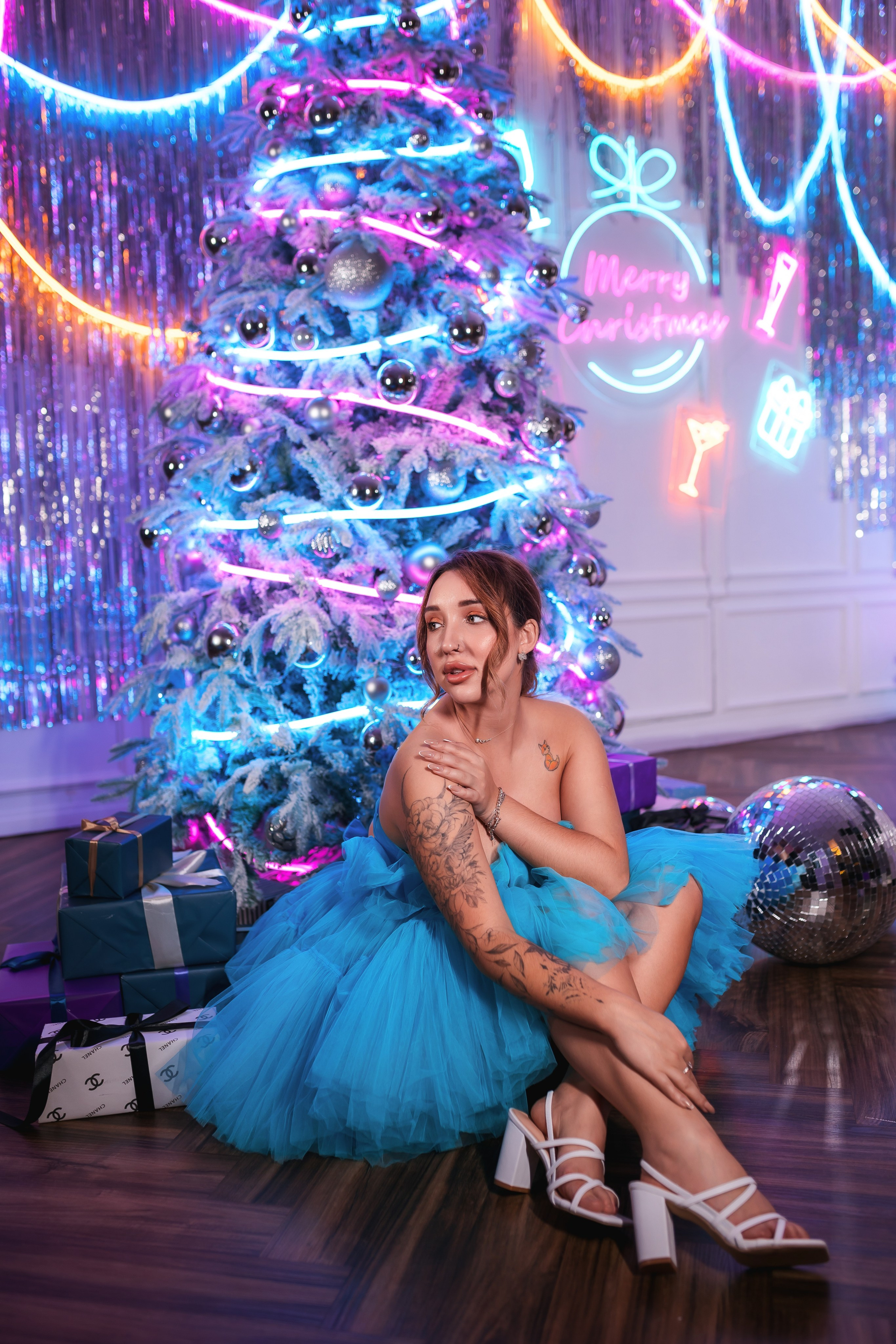 Новогодняя фотосессия в студии OneRoom. Свадебный фотограф в Хабаровске