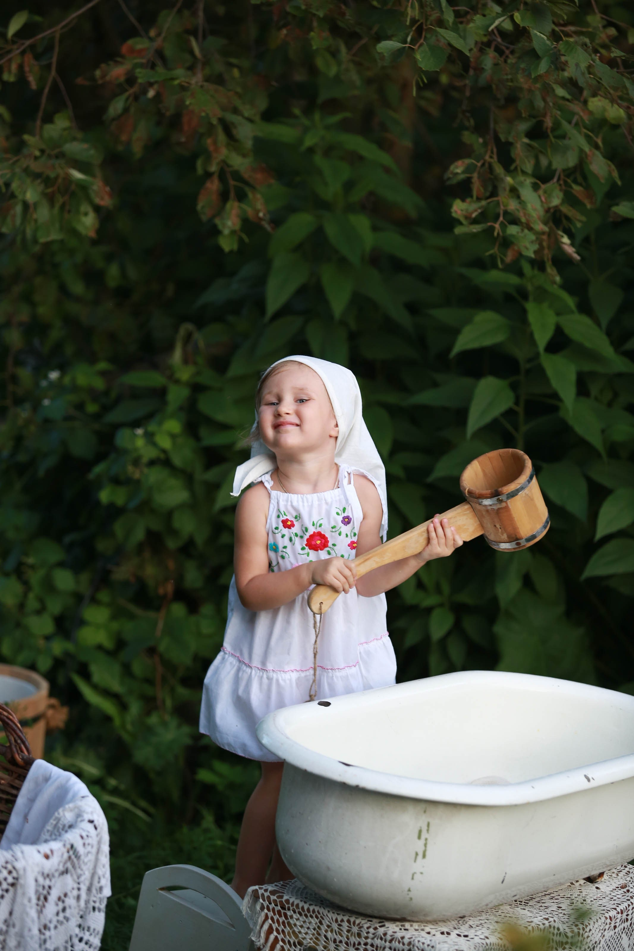 Проект «Ретро стирка на реке». Семейный и детский фотограф в Москве Мария Быкова