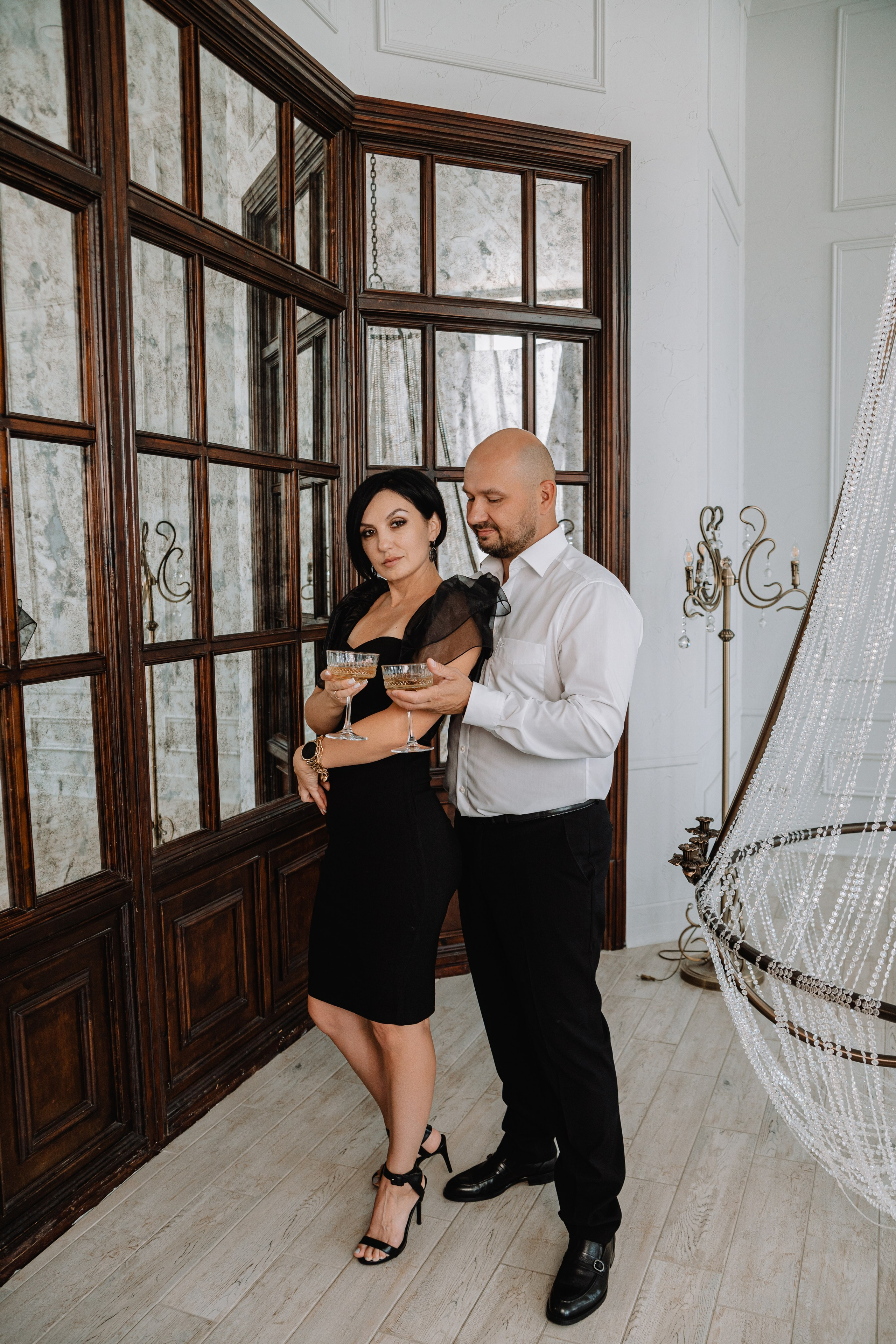 Евгения, Михаил и Дарина и собачка Чарли. Фотограф Воронеж Варвара