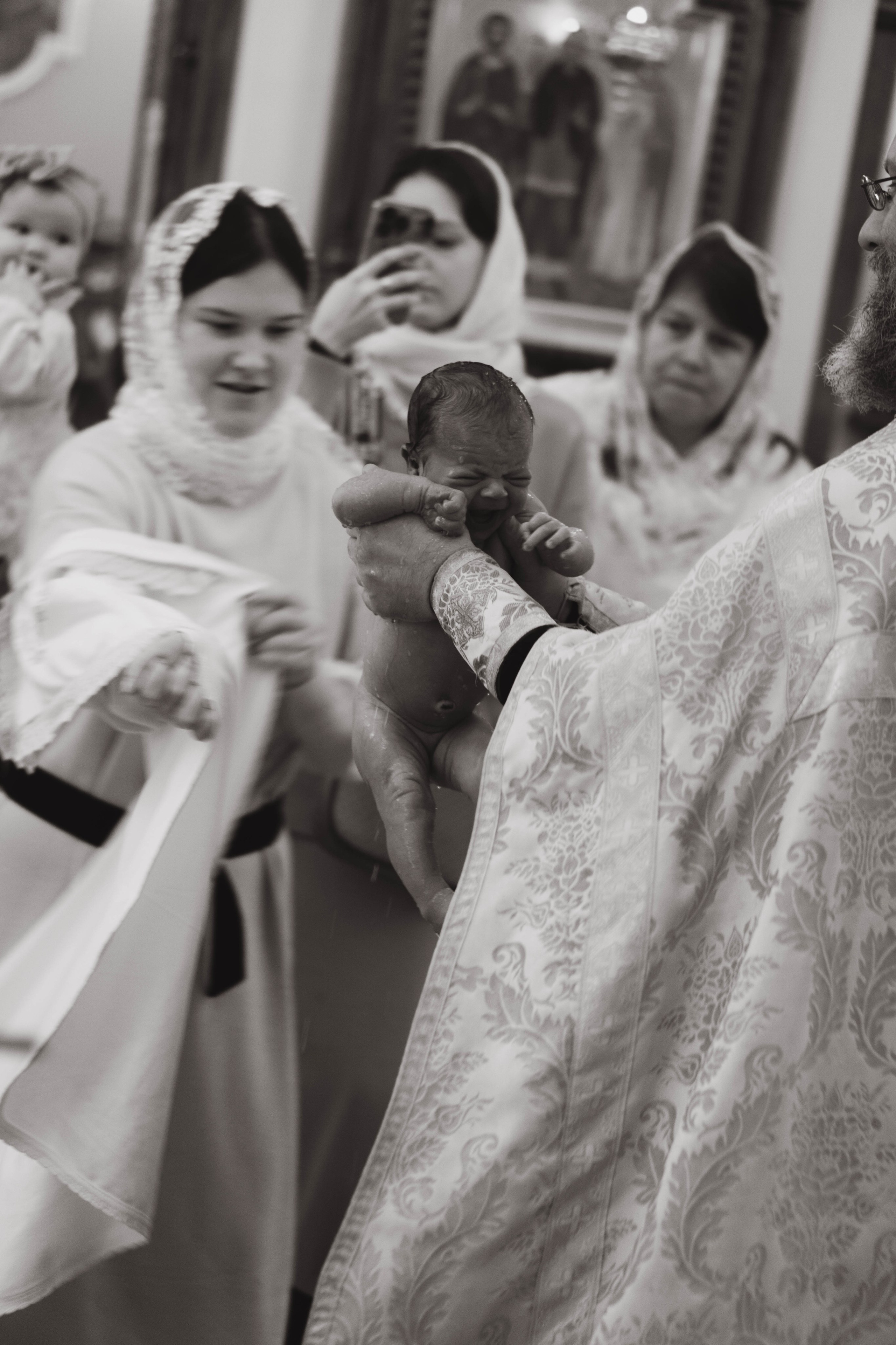 Крещение Евы Храм Живоначальной Троицы в Борисово. Фотограф Москва Валерия Веденина