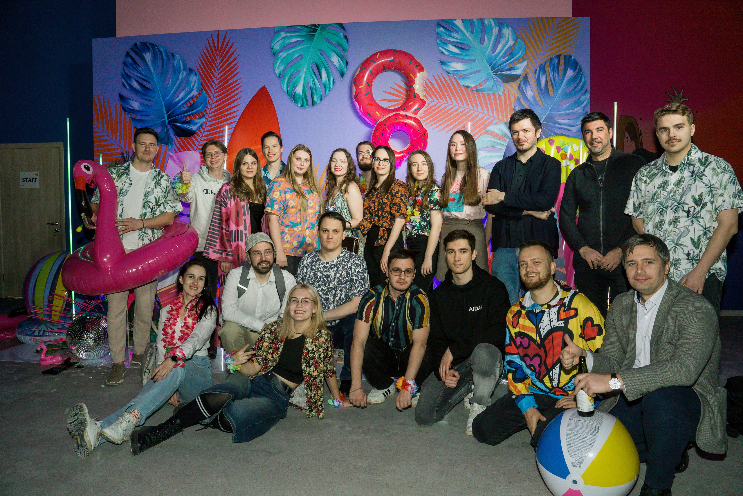 МТС корпоратив Гавайская вечеринка. Фотограф