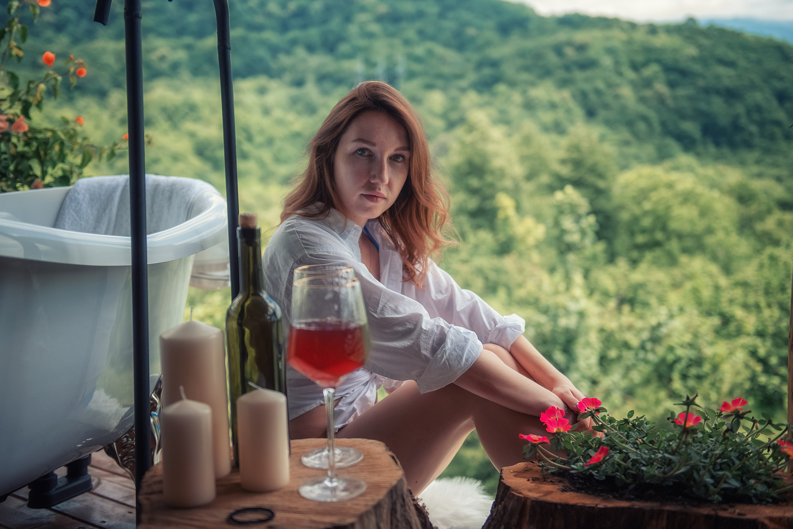 Съемка в ванной на эко-ферме в Сочи. Семейный и коммерческий фотограф в Сочи Александр Бодунов