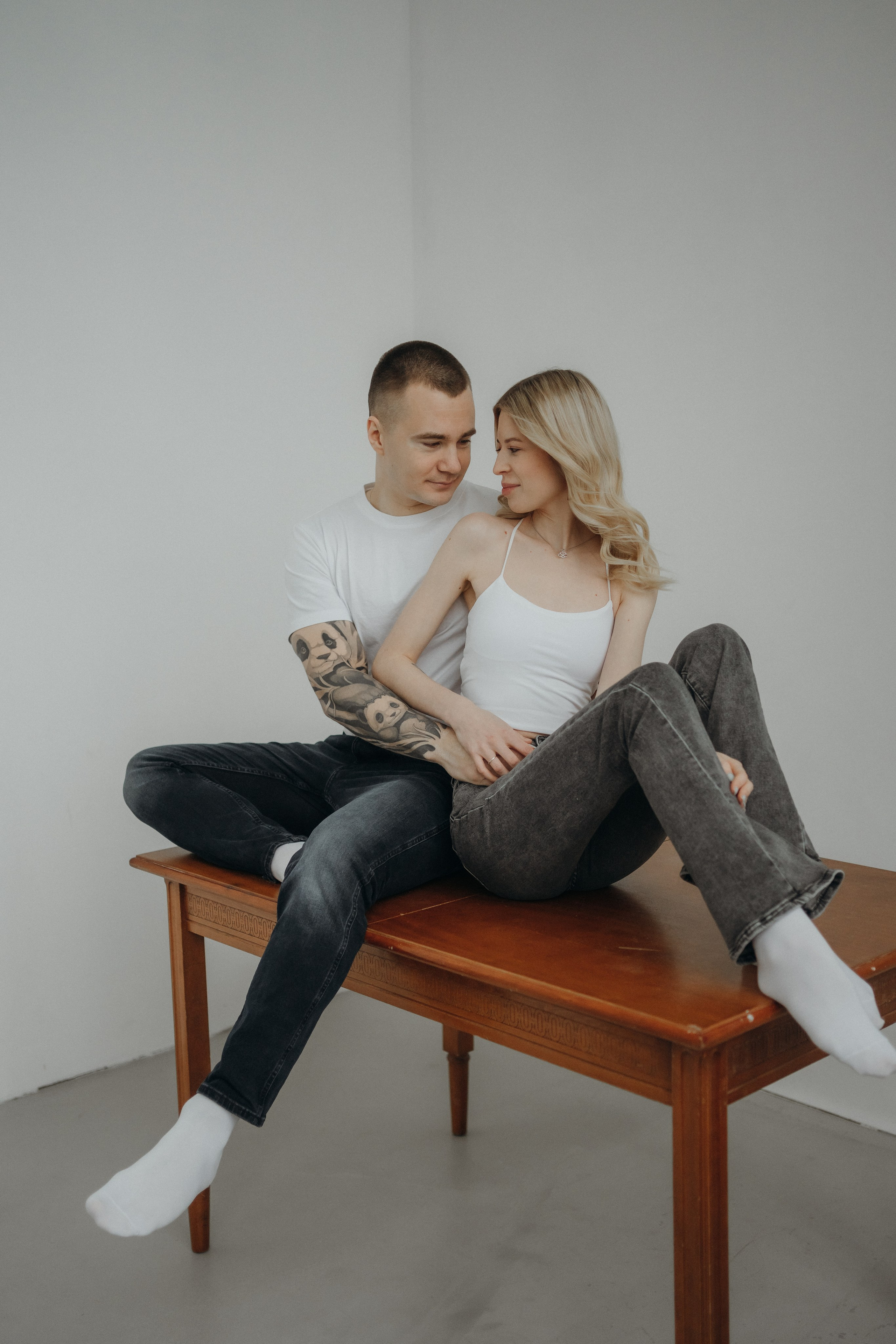 Парная фотосессия в студии в Архангельске. Портретный и свадебный фотограф в Архангельске Елизавета Стрекаловская