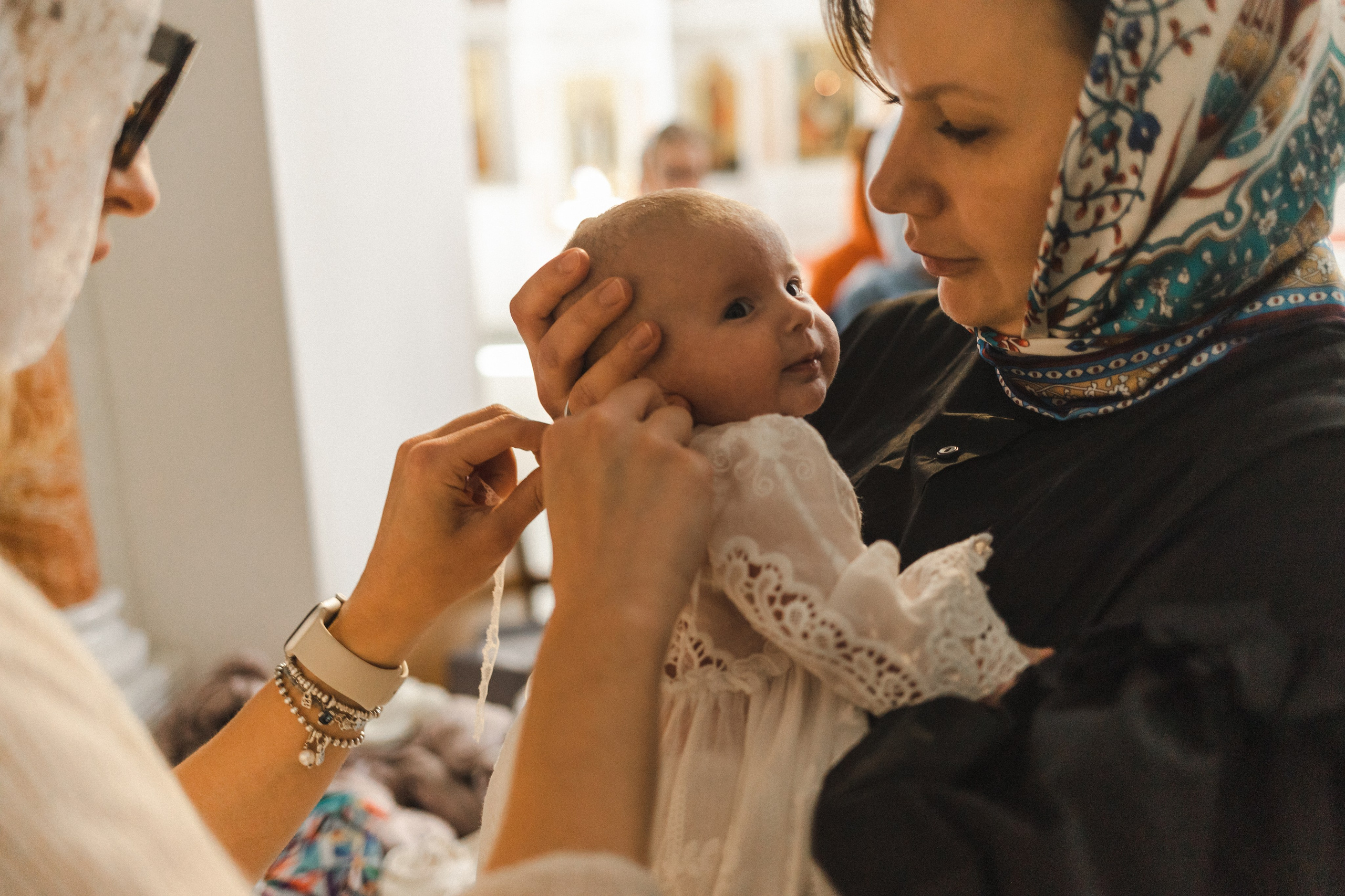 Крещение Стефании. Семейный фотограф в Москве