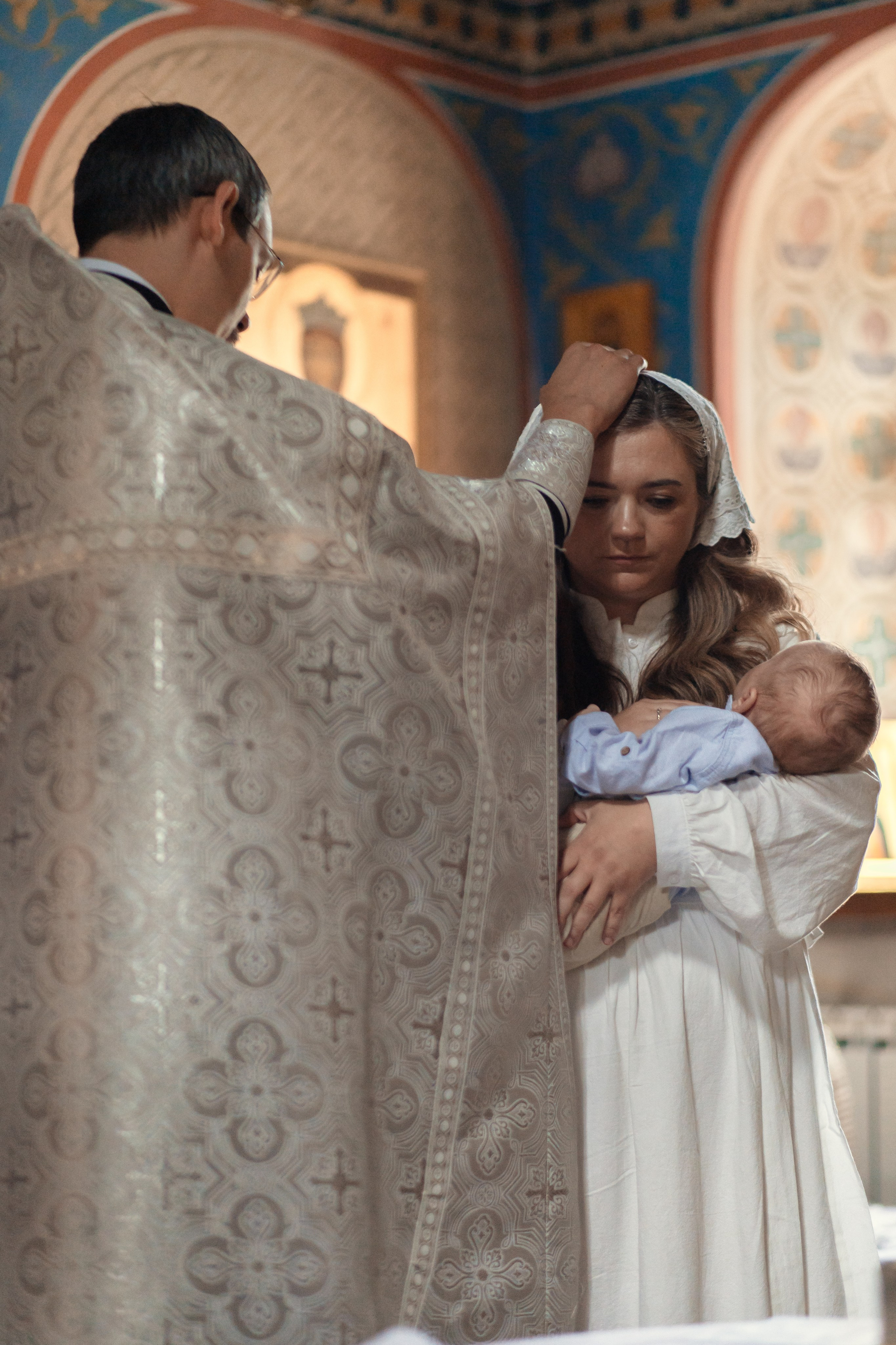 Крещение в Знаменской Церкви г. Переславль Залесский. Профессиональный фотограф в Москве и Мо Мария Шантарёва