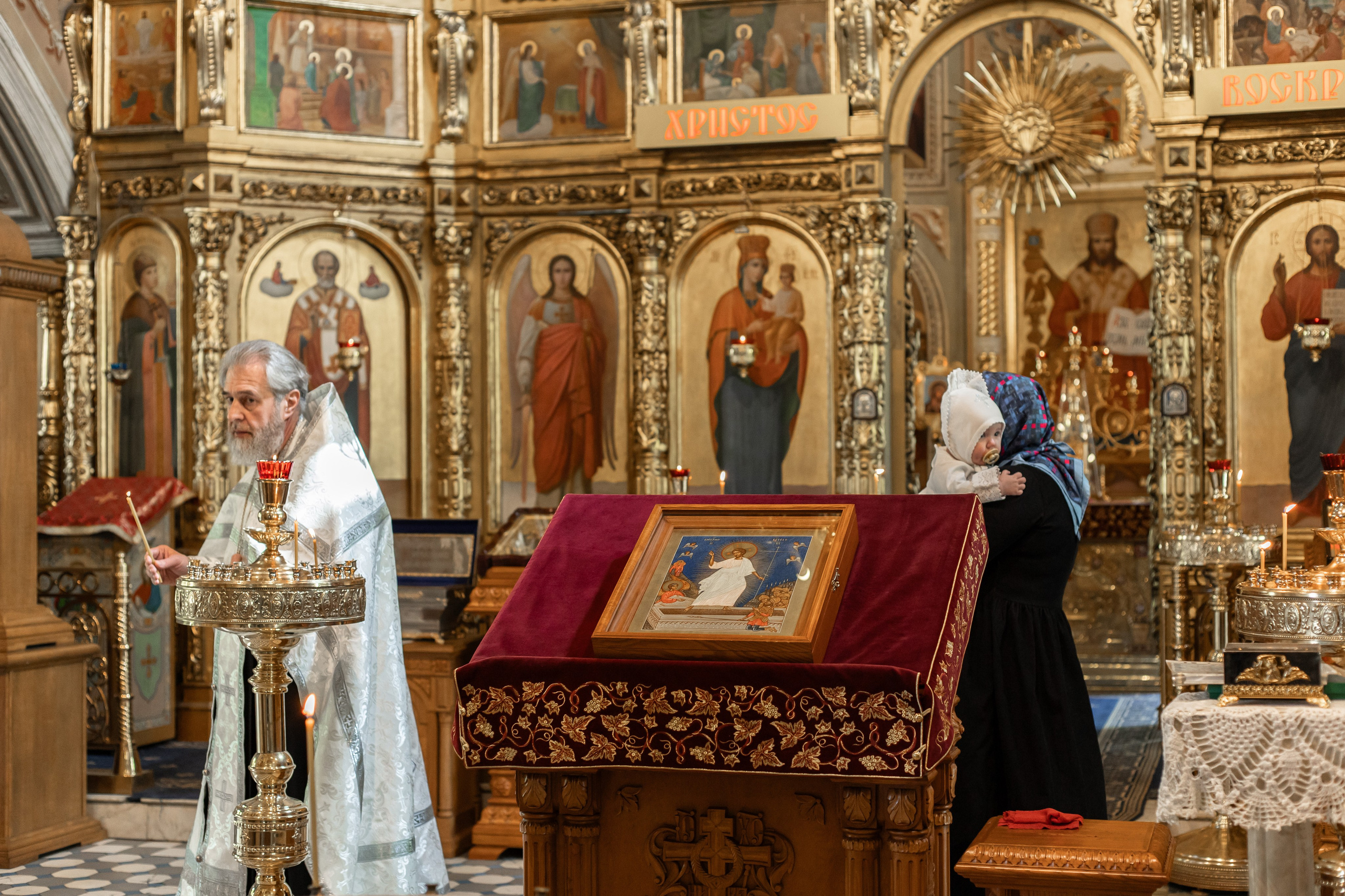 Крещение в Храме Веры, Надежды, Любови и матери их Софии. Профессиональный фотограф в Москве и Мо Мария Шантарёва