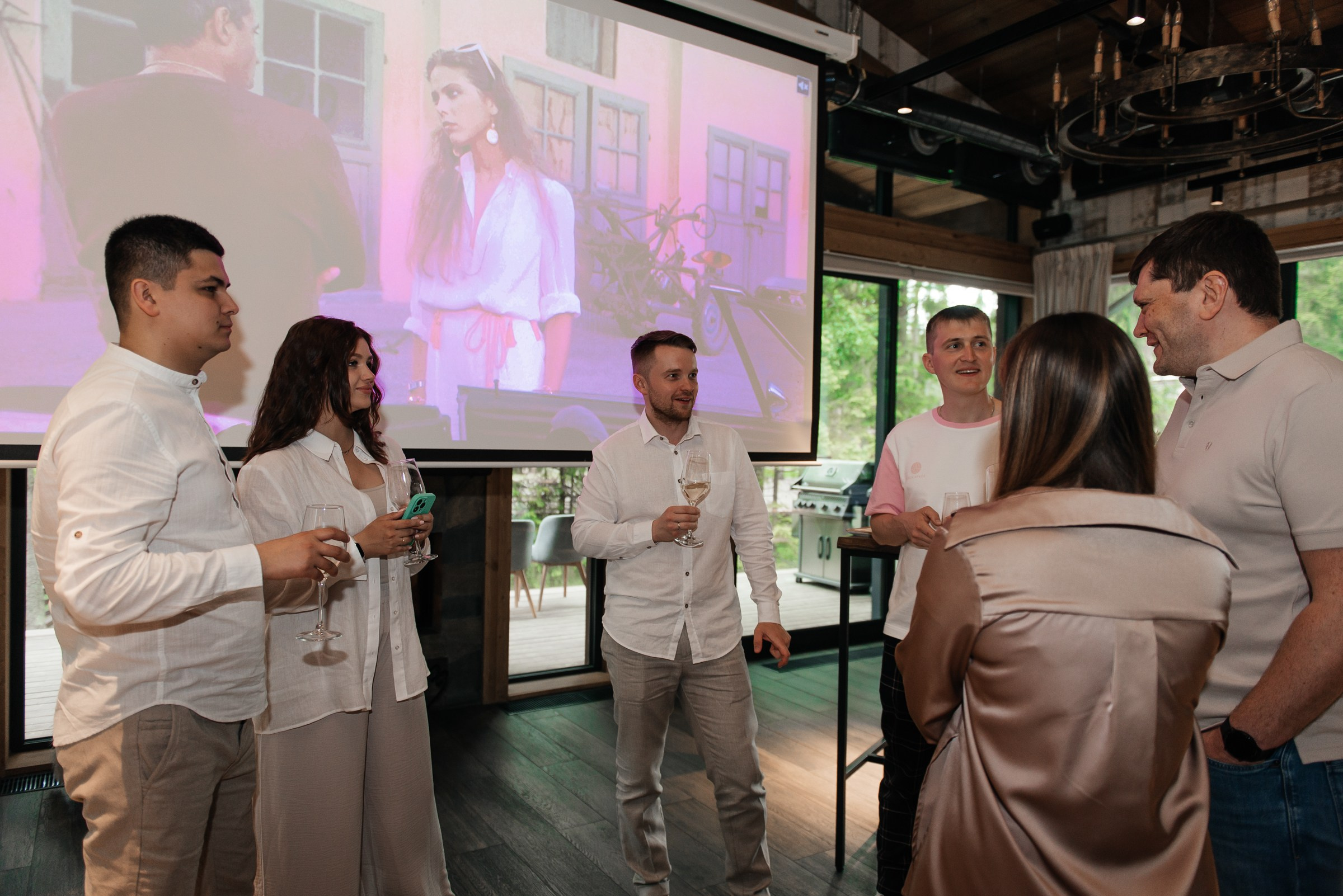 свадебный ужин в ресторане Чаща в Охта парке