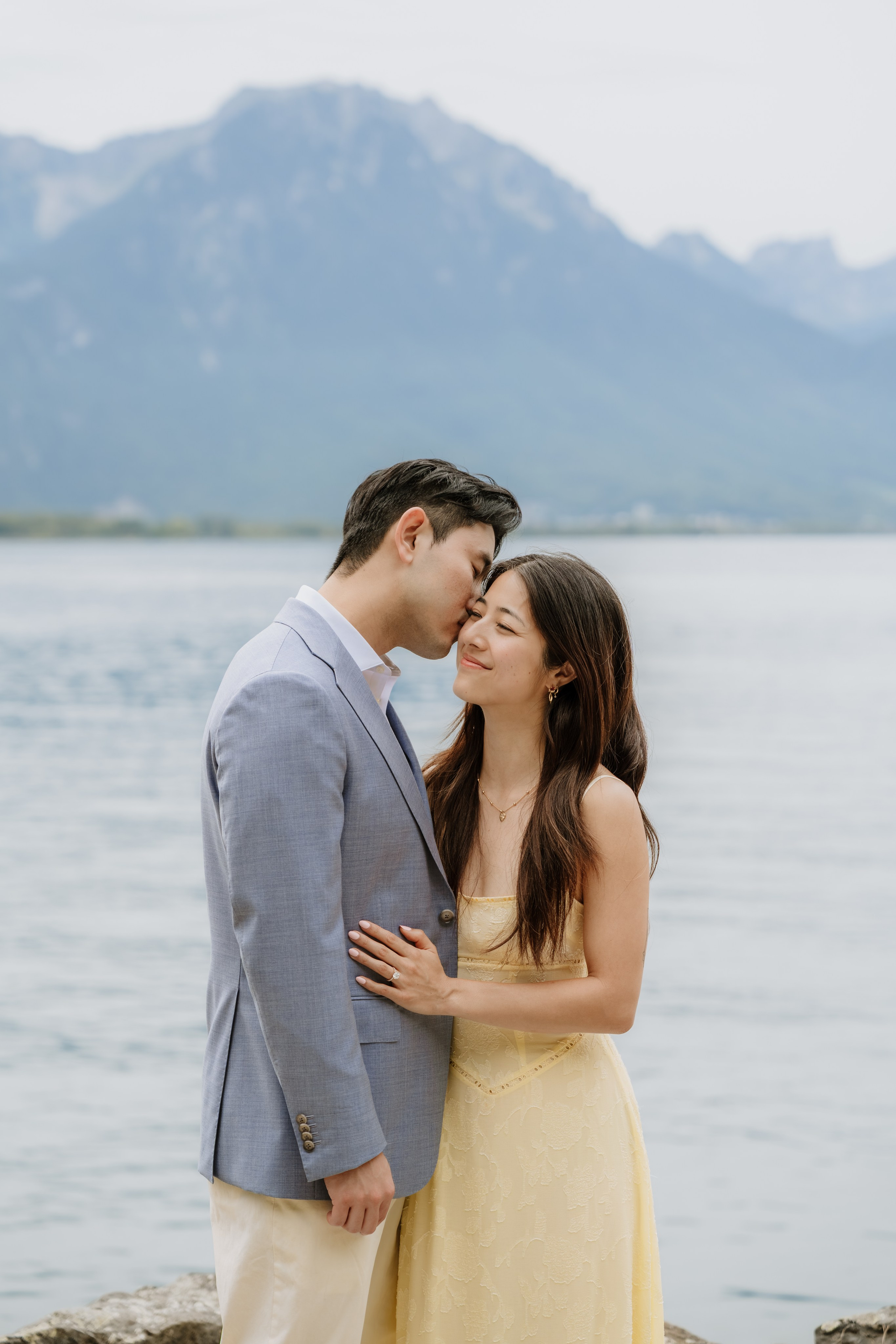 Kristi & Andy | Proposal Montreux. Professional Wedding Photographer Geneva & Romande Switzerland | Tanya Creator