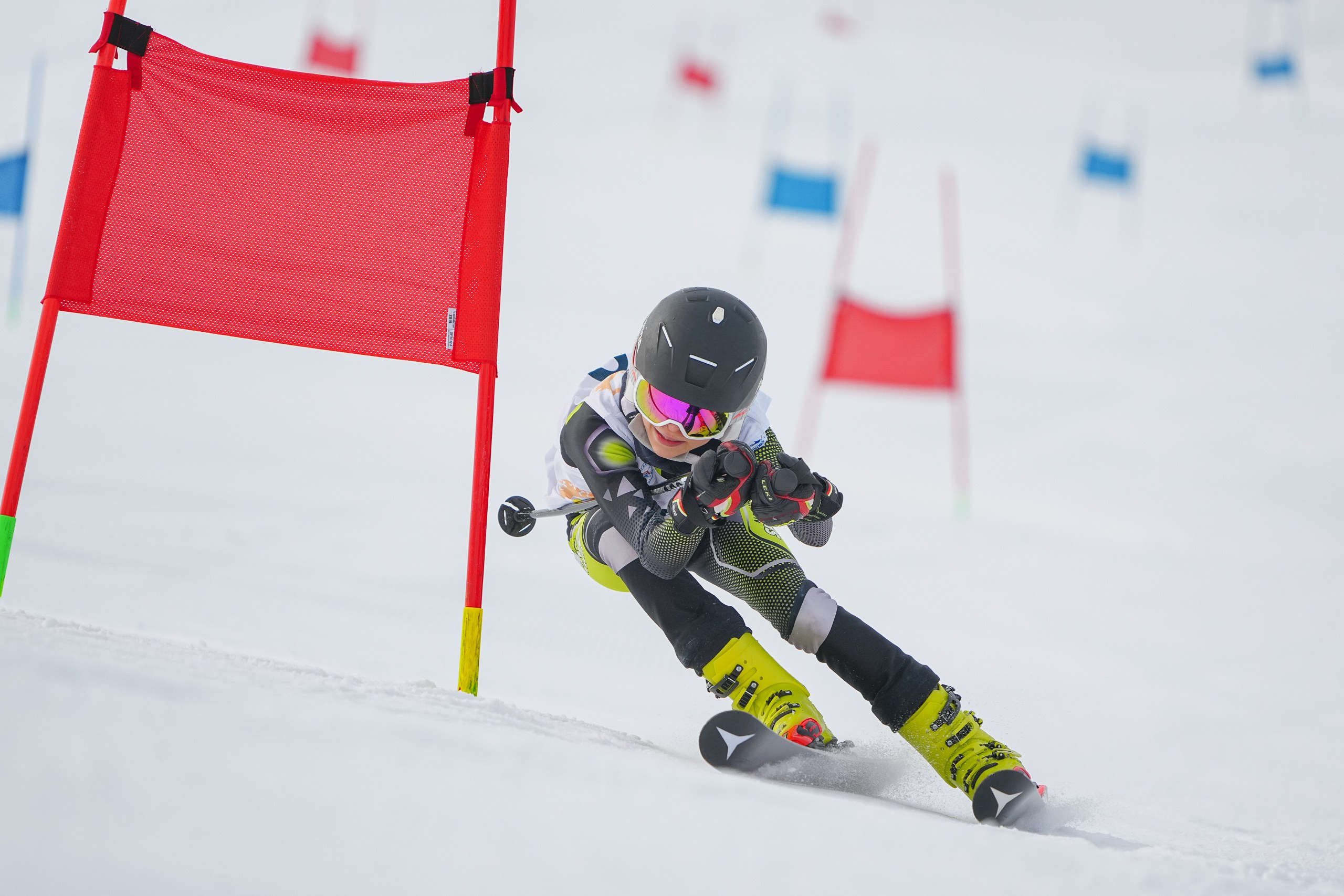 GS (Giant Slalom) - Слалом-гигант. Соревнования по горнолыжному спорту. Московская область, Шуколово