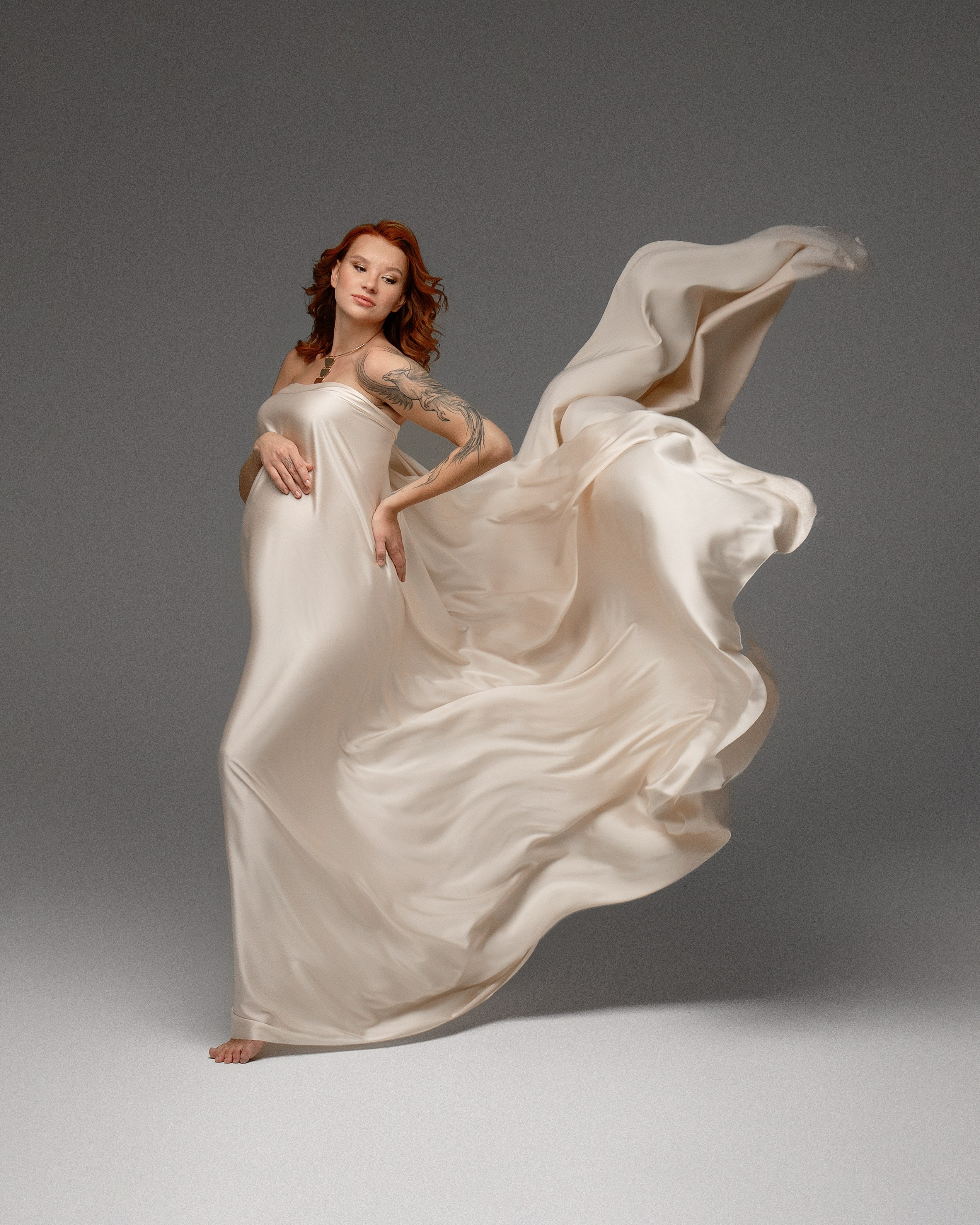 Шёлк Слоновая Кость. Фотограф беременности в Екатеринбурге Илона Филатьева