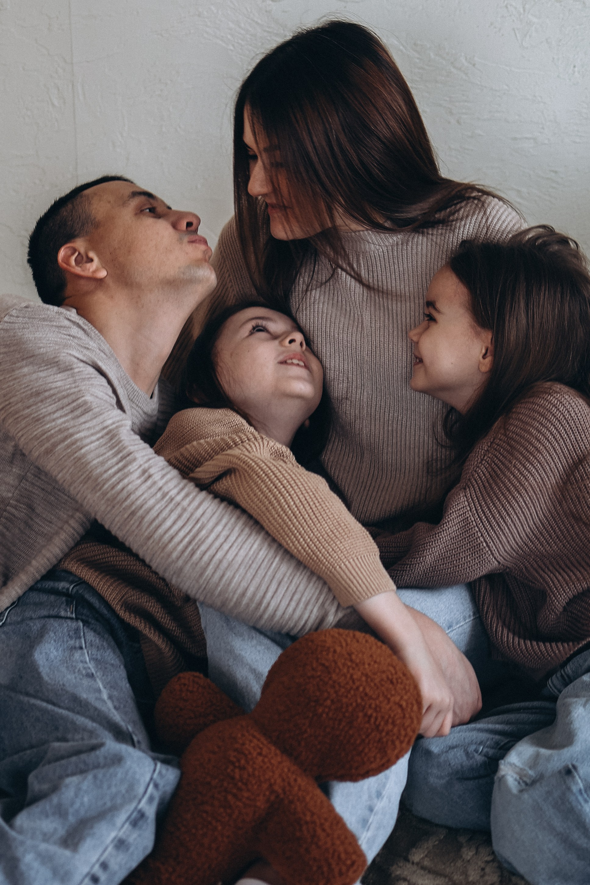Новогодняя съёмка в студии. Семейный и детский фотограф в Москве Маргарита Сереброва