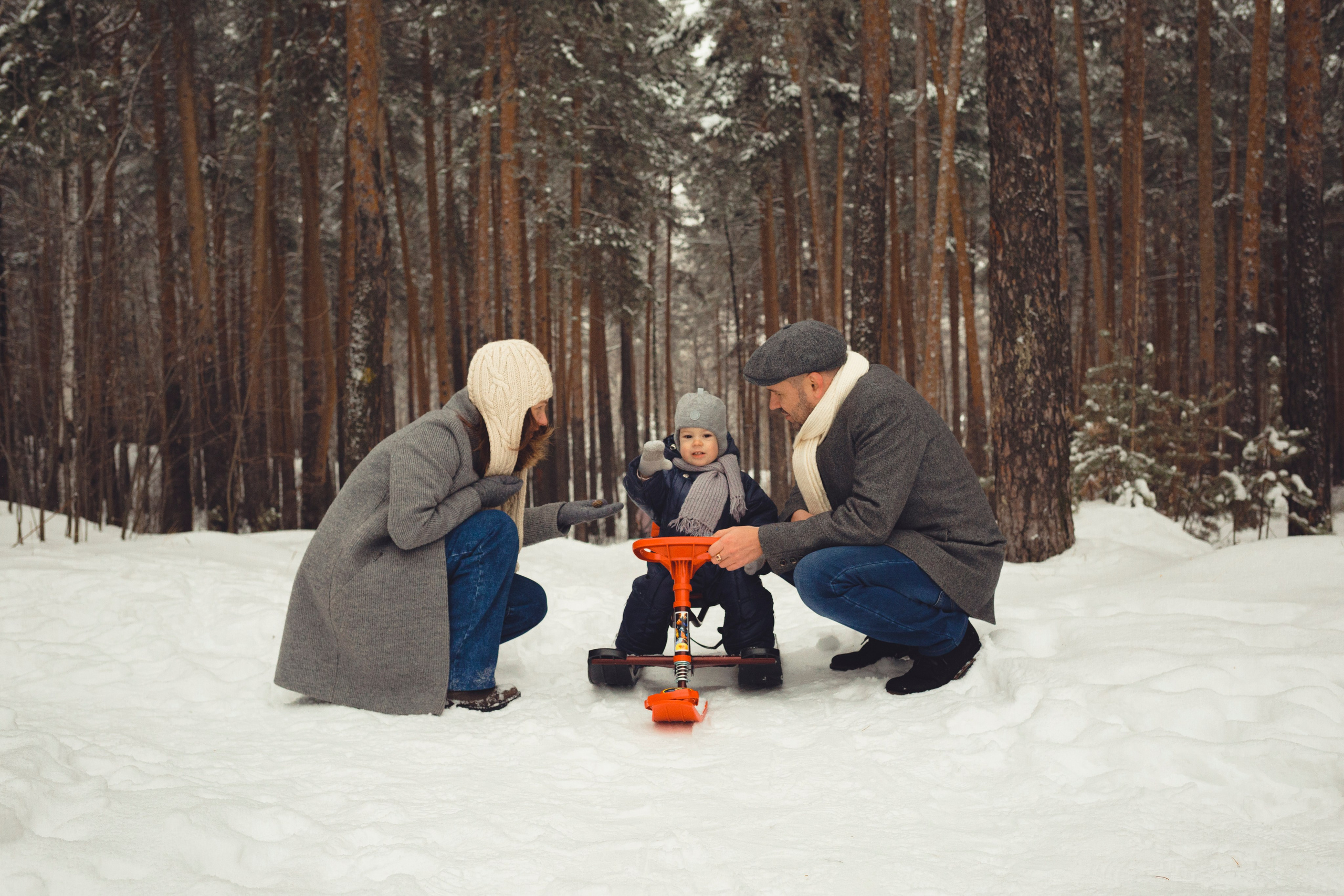 Семейная фотосессия в зимнем лесу. Марина Рерих — портретный фотограф в Екатеринбурге
