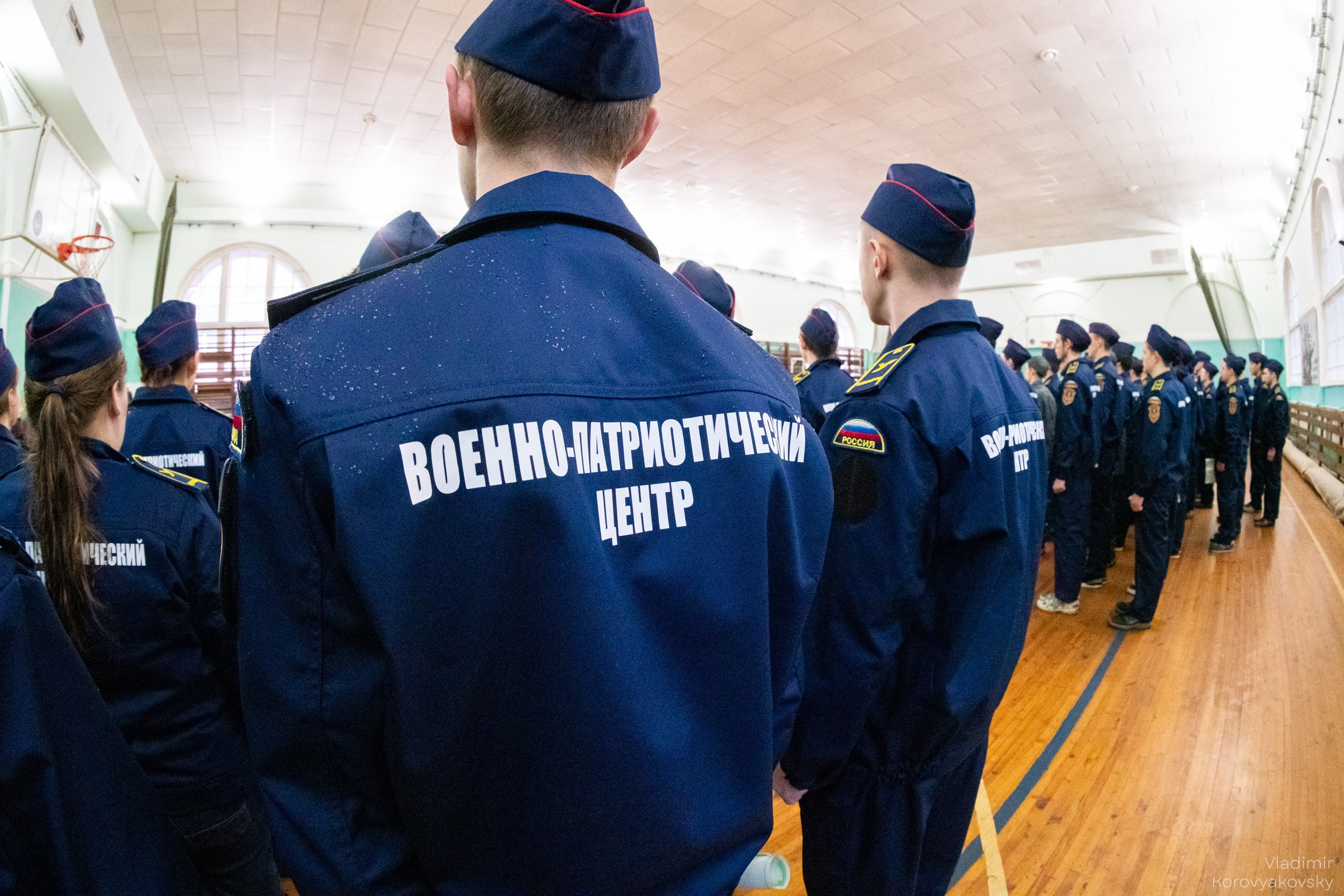 Торжественное закрытие курса военной подготовки. Фотограф Владимир Коровяковский