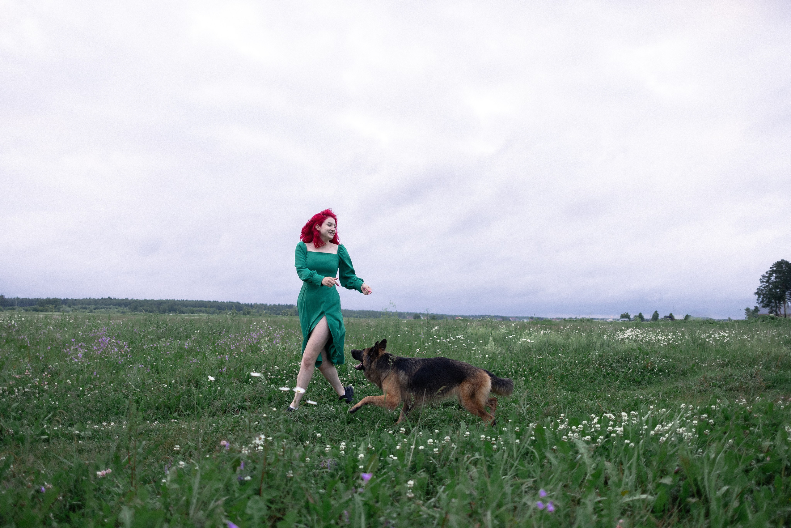 Алена, Фанни и Фрея. Фотограф и видеограф анималист Аганина Дарья