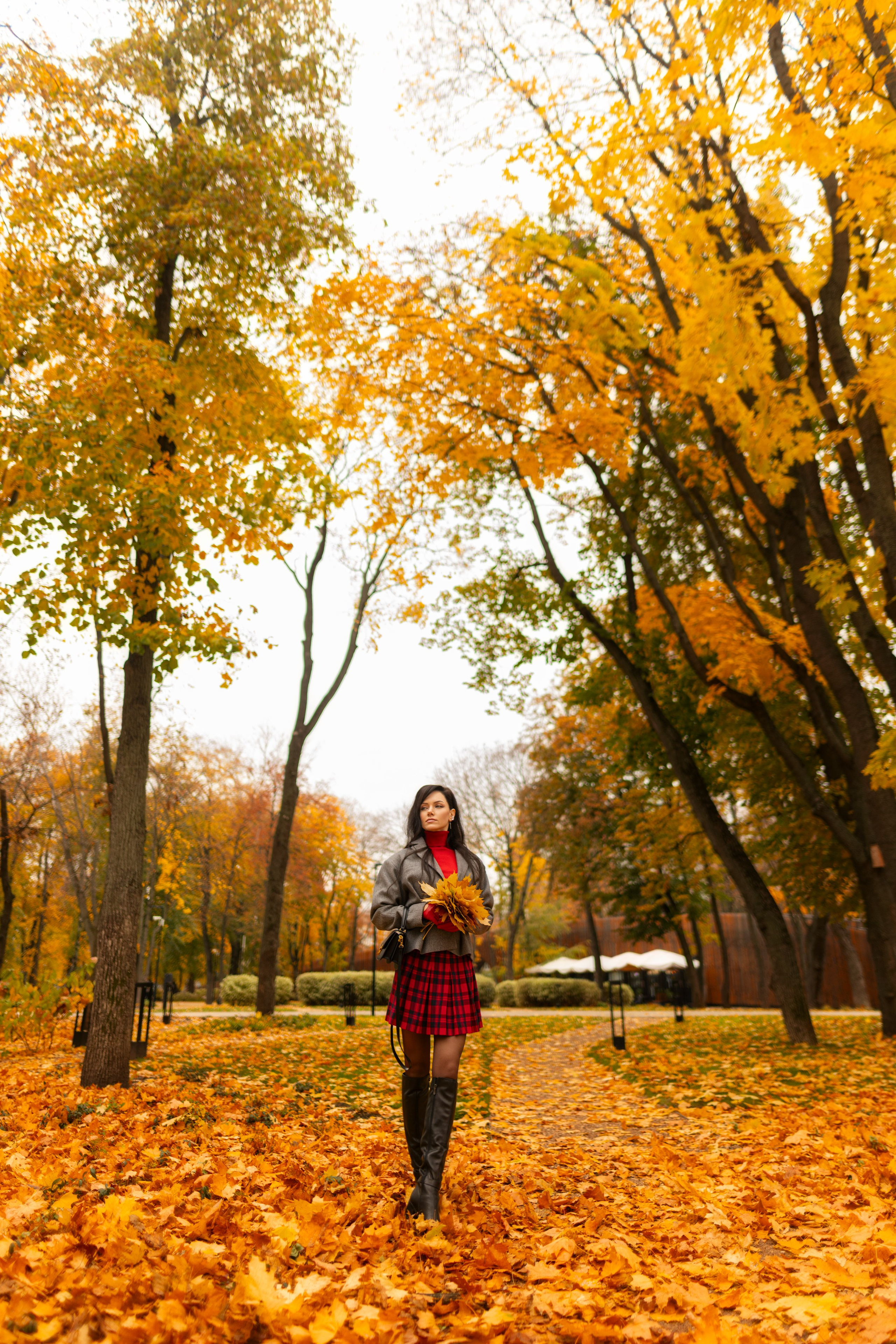 Фотосет с Екатериной в парке на осеннюю тему для «себя»