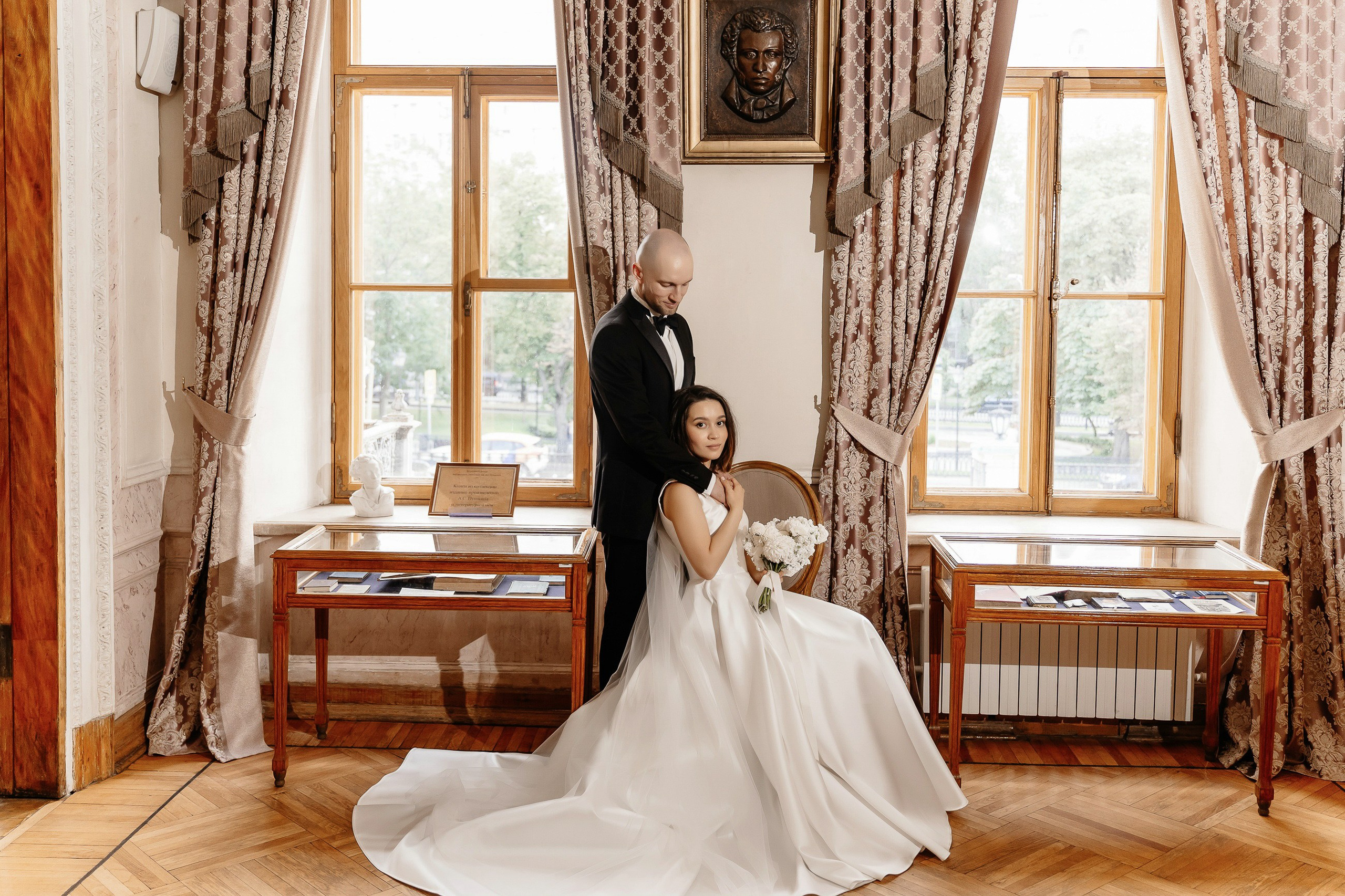 Регистрация брака в библиотеке Пушкина. Свадебный и семейный фотограф в Москве Светлана Зоткина