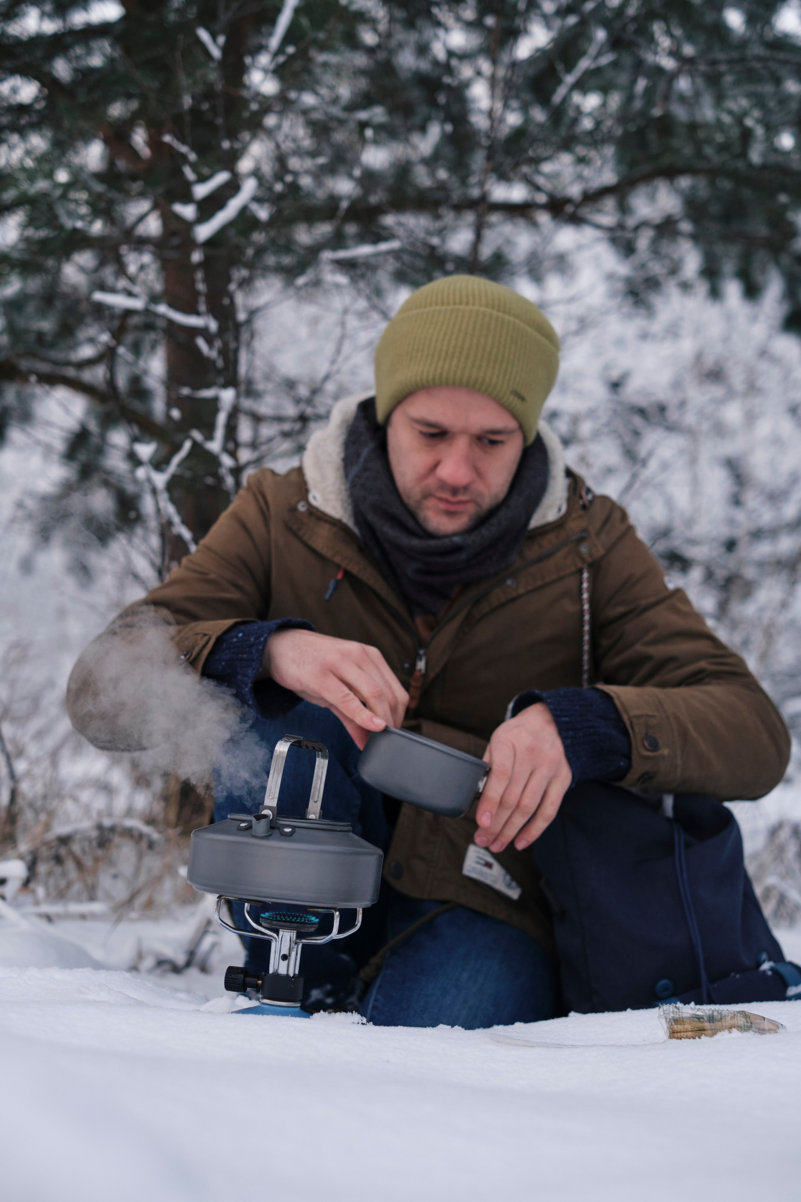 Зимняя фотосессия с вкусной едой на горелочке. Елена Павленко. Фотограф. Москва
