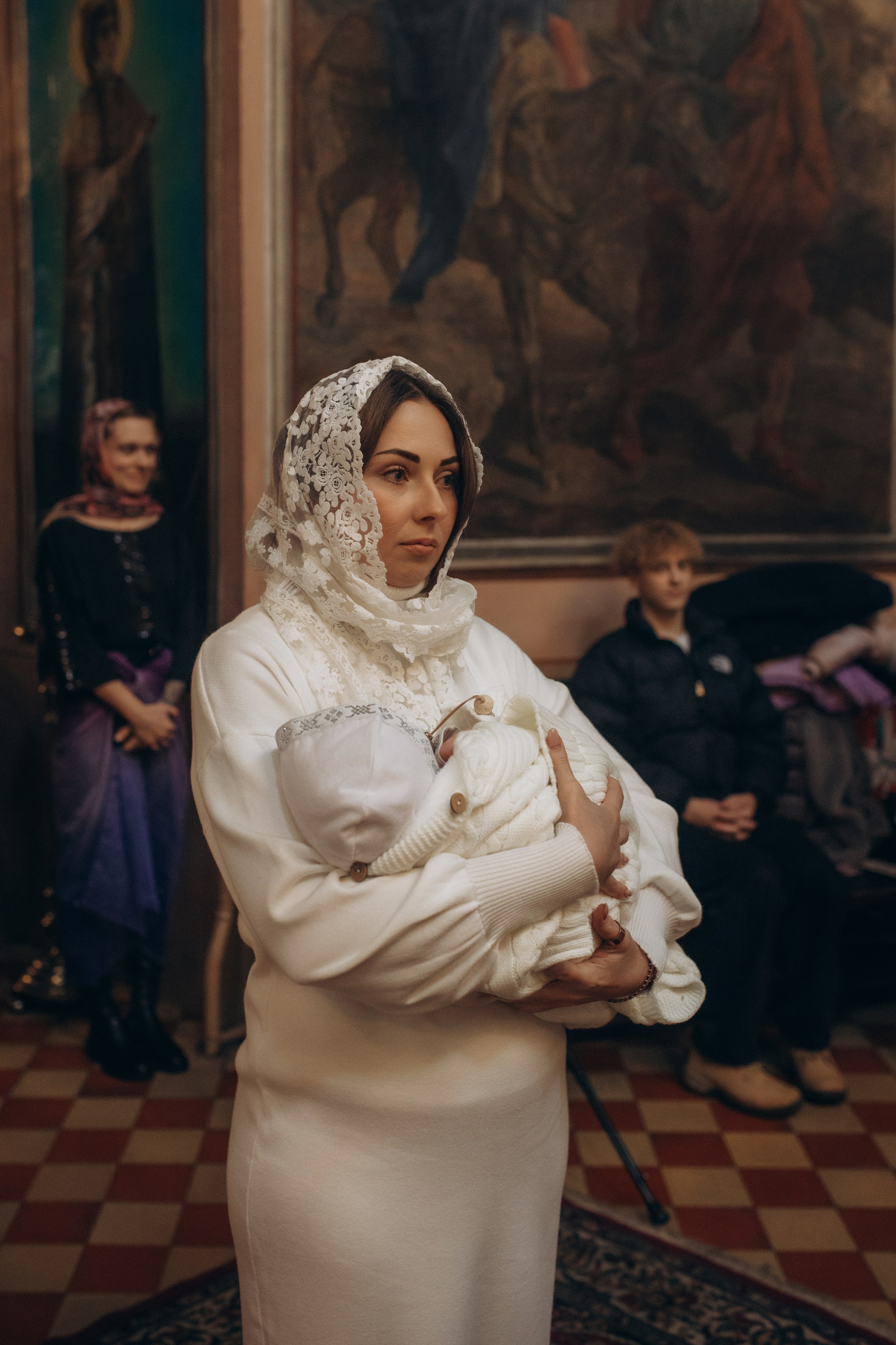 Крещение Михаил. Семейный и домашний фотограф в Москве и МО Королева Валерия