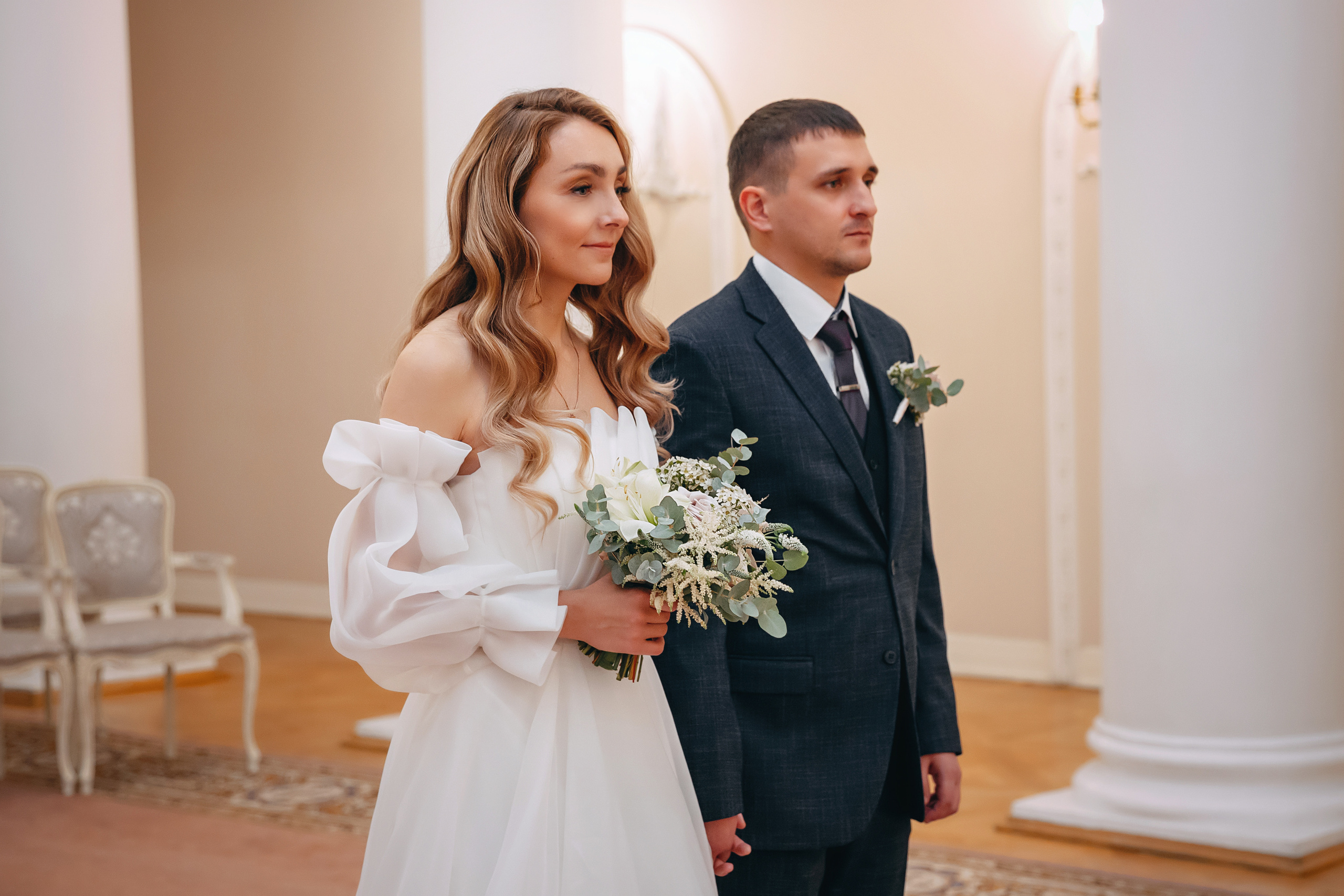 Андрей и Наташа (сборы, загс в Пушкине, прогулка, студия). Семейный фотограф в Санкт-Петербурге Алиса Мохова