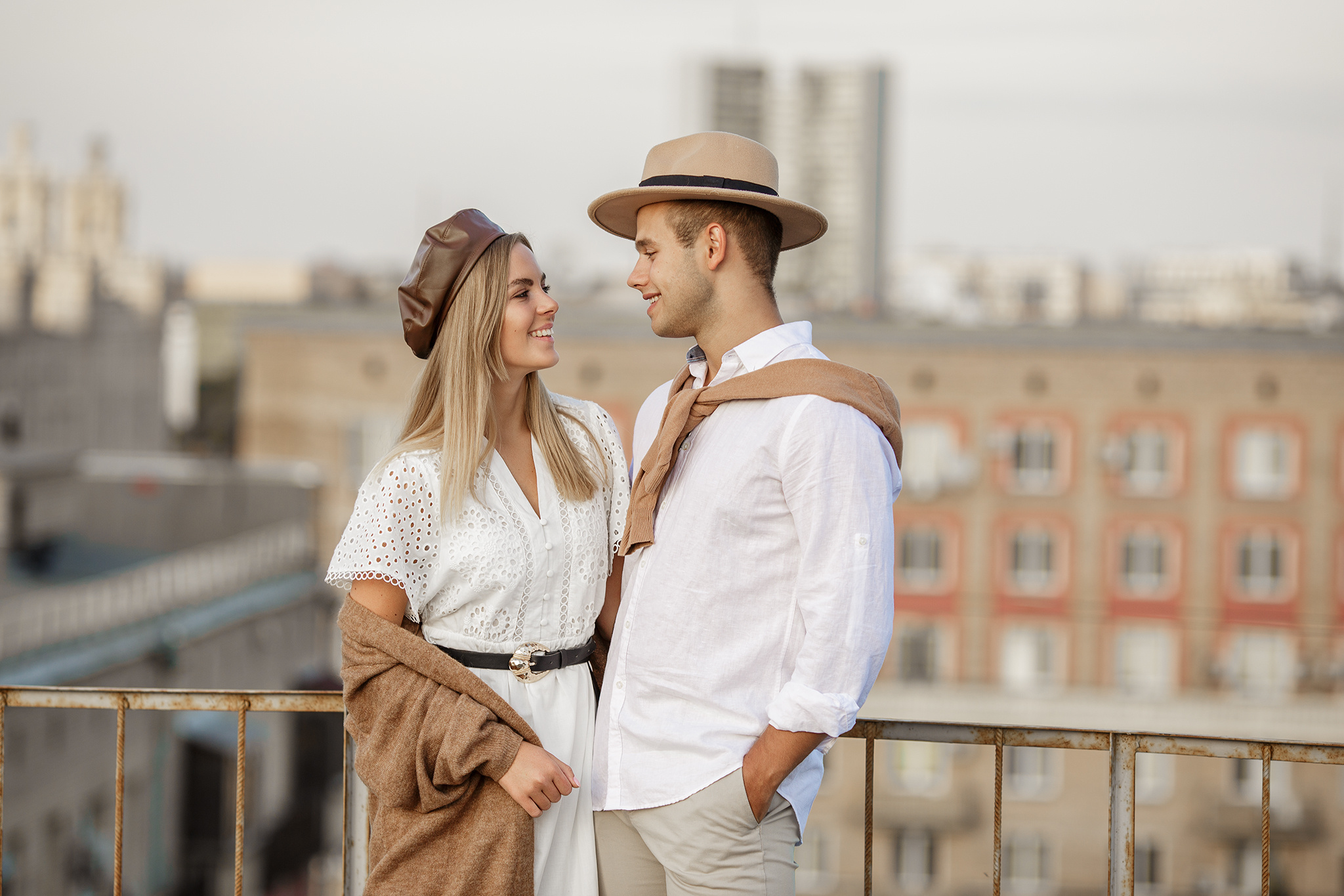 Катя и Костя на крыше. Семейный фотограф в Москве Марина Петра