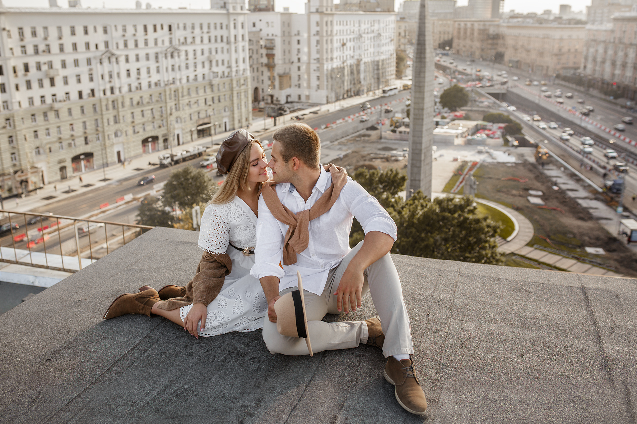 Катя и Костя на крыше. Семейный фотограф в Москве Марина Петра