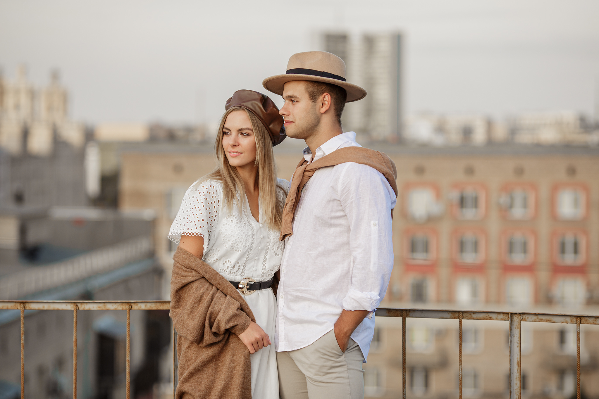 Катя и Костя на крыше. Семейный фотограф в Москве Марина Петра