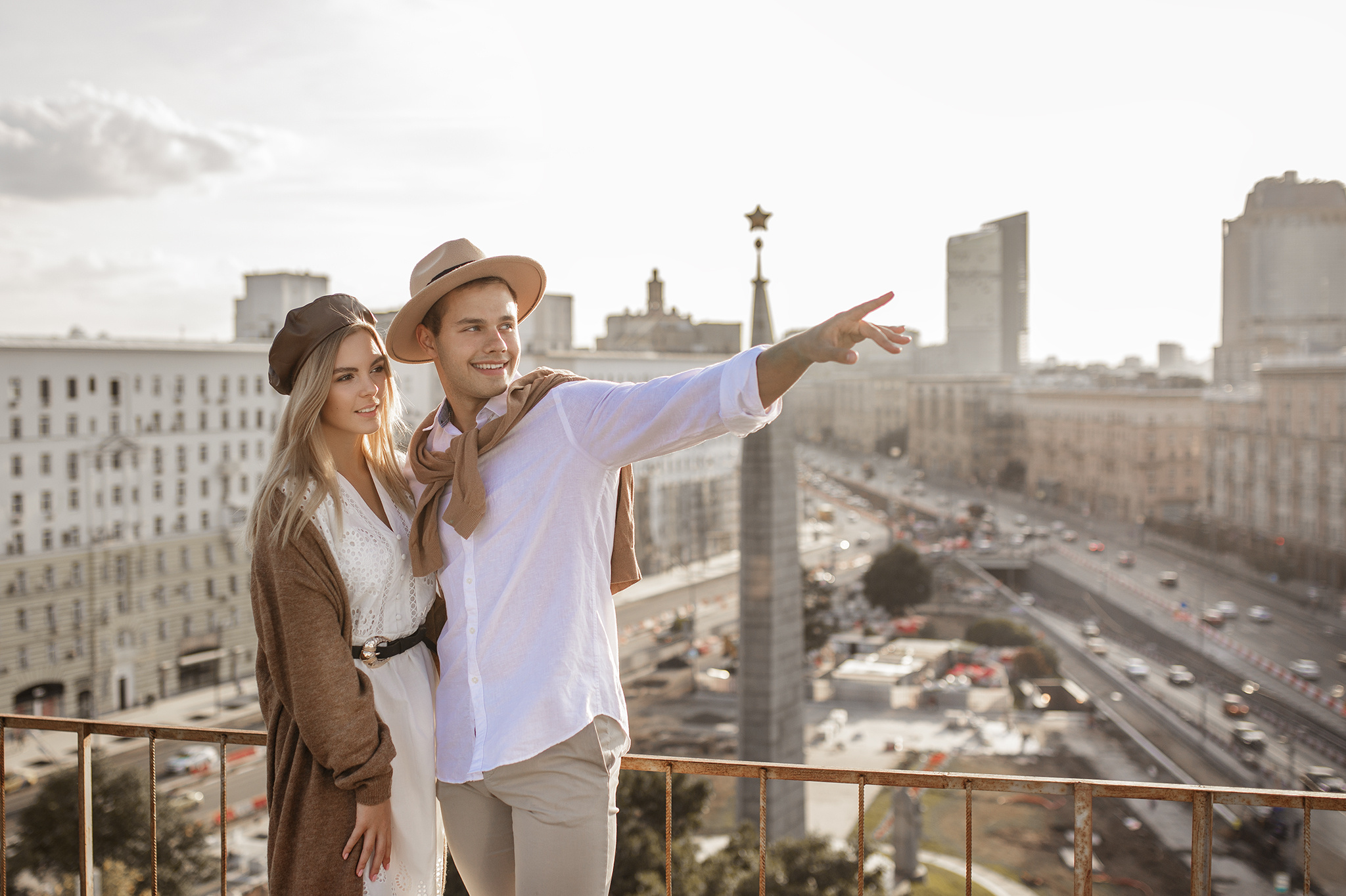 Катя и Костя на крыше. Семейный фотограф в Москве Марина Петра