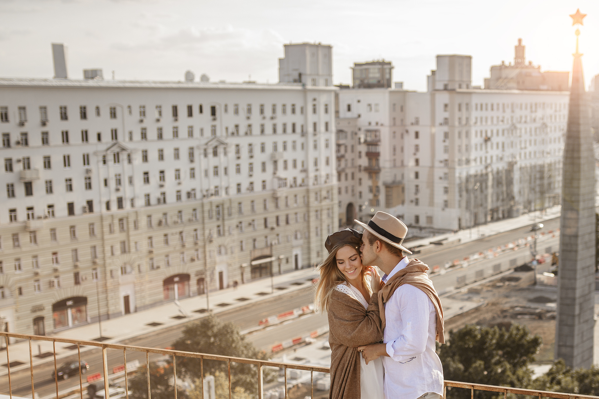 Катя и Костя на крыше. Семейный фотограф в Москве Марина Петра