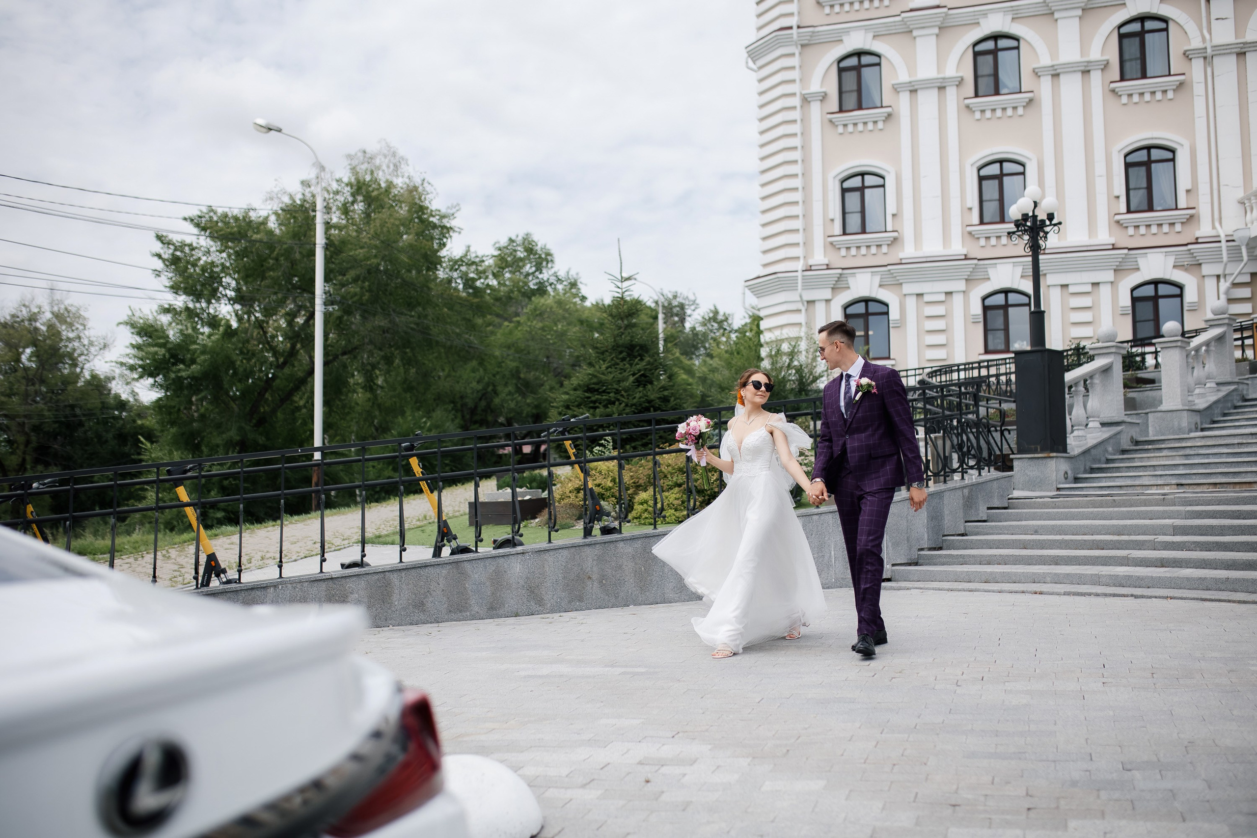 Ксения и Максим. Сборы Sopka. Прогулка по городу. Свадебный фотограф в Хабаровске