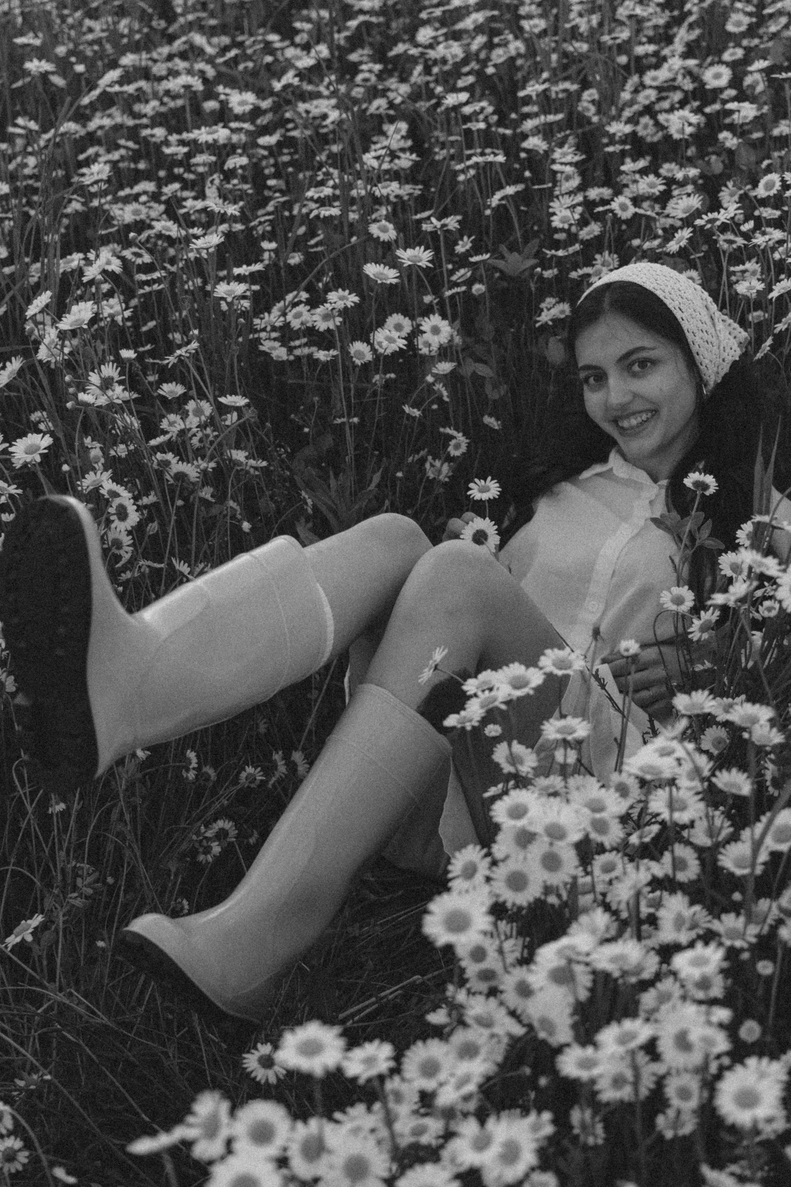 Яркая история в ромашковом поле. Семейный фотограф в Москве Лоншакова Кристина