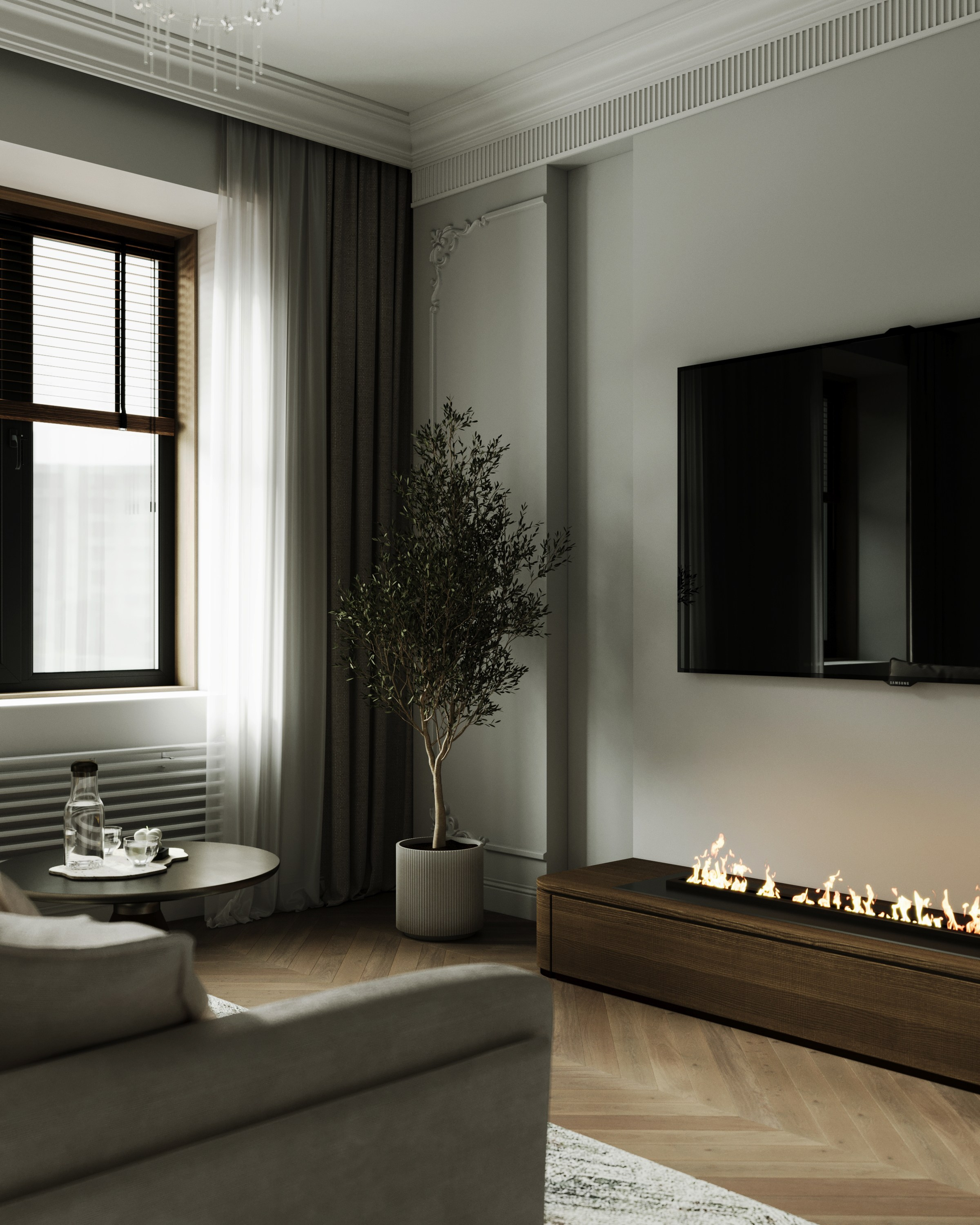 Квартира для молодой семьи. Создание 3д визуализаций. Анимированное видео. Сборка сцен