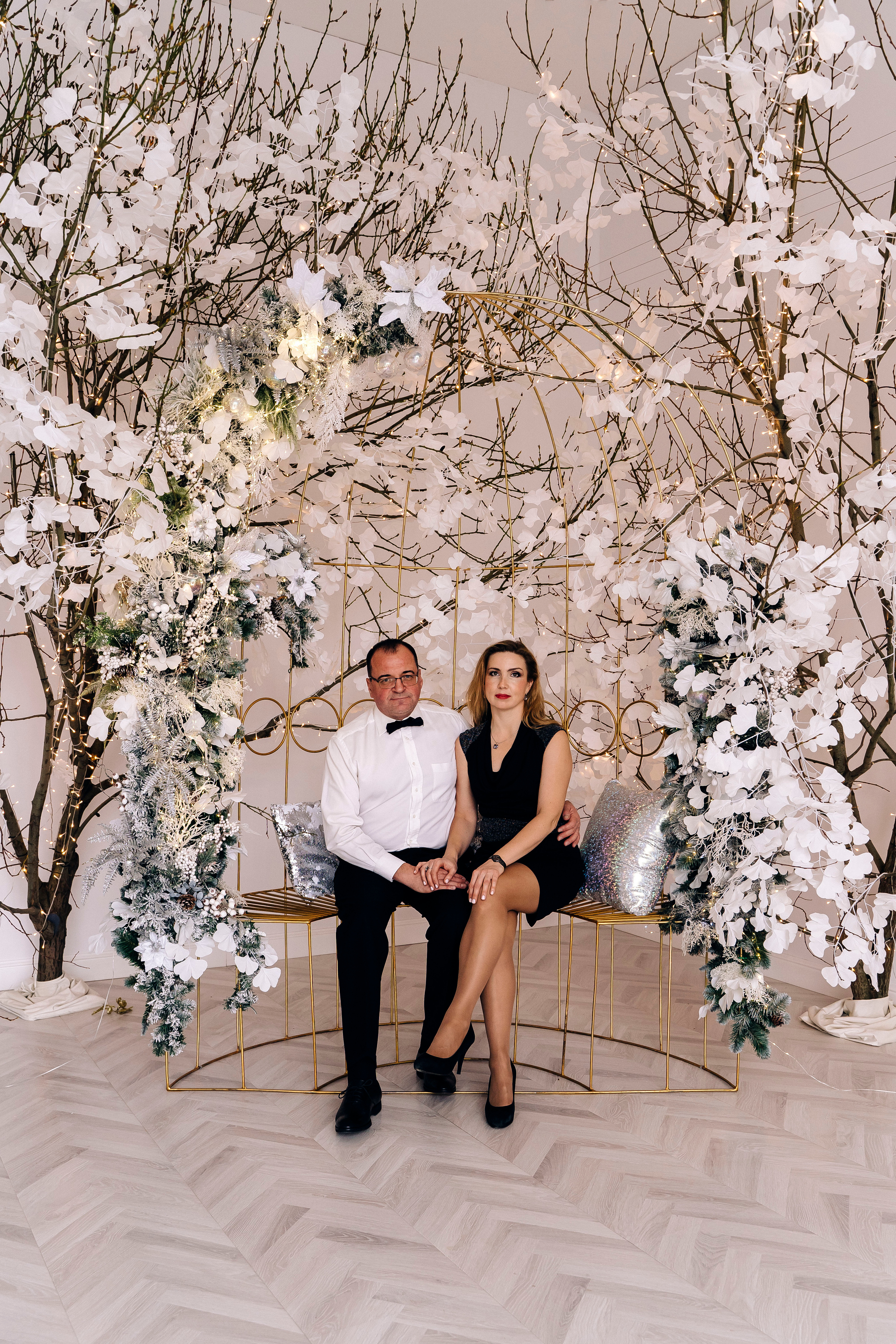 Новогодняя семейная фотосессия Полины, Александра, Матрены и Луки. Фотограф Алиса Агафонова в Санкт-Петербурге