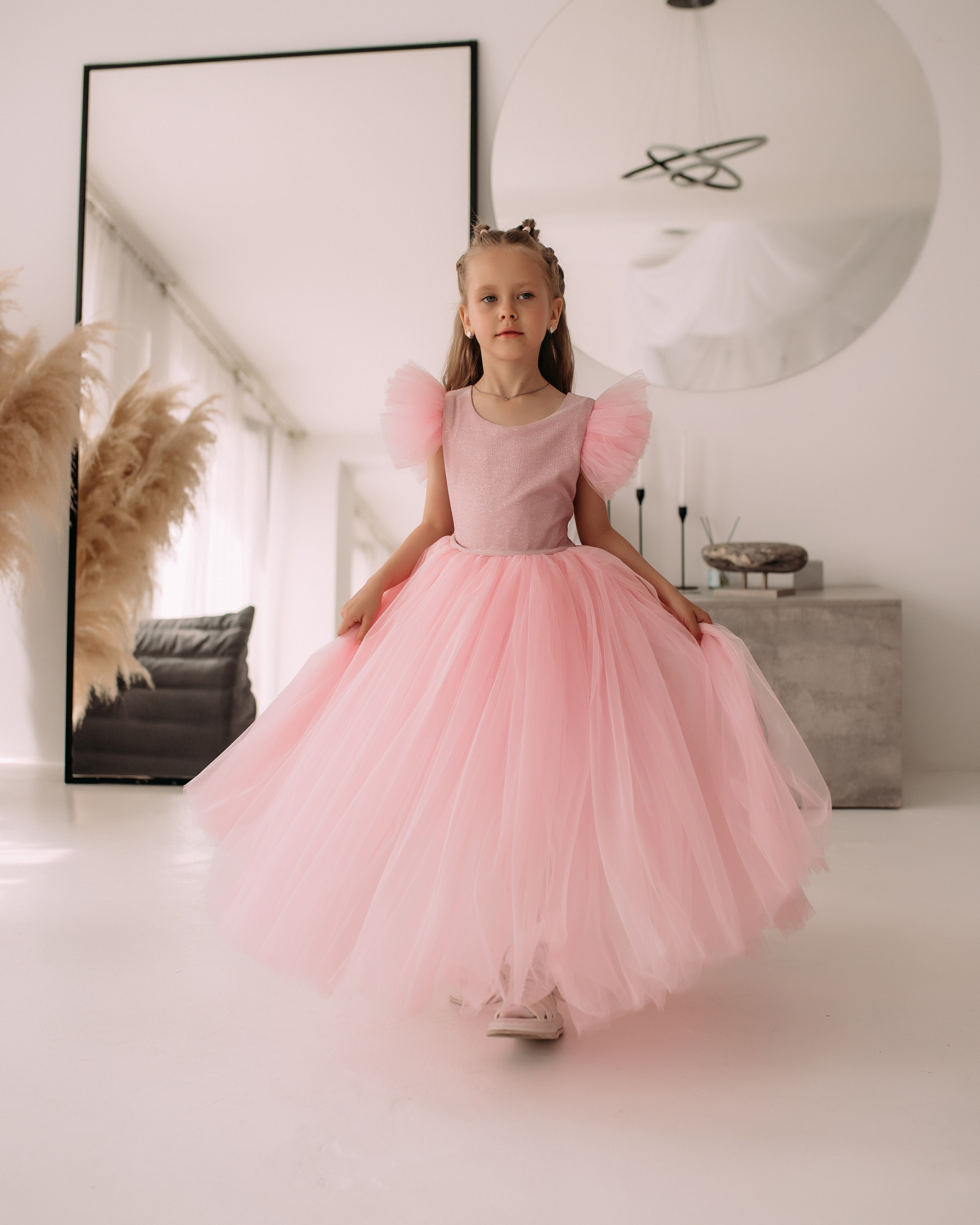 Прокат детского нарядного платья " Розовый блеск" на рост 116 см. стоимость проката сутки 1500р.+залог 2500р.