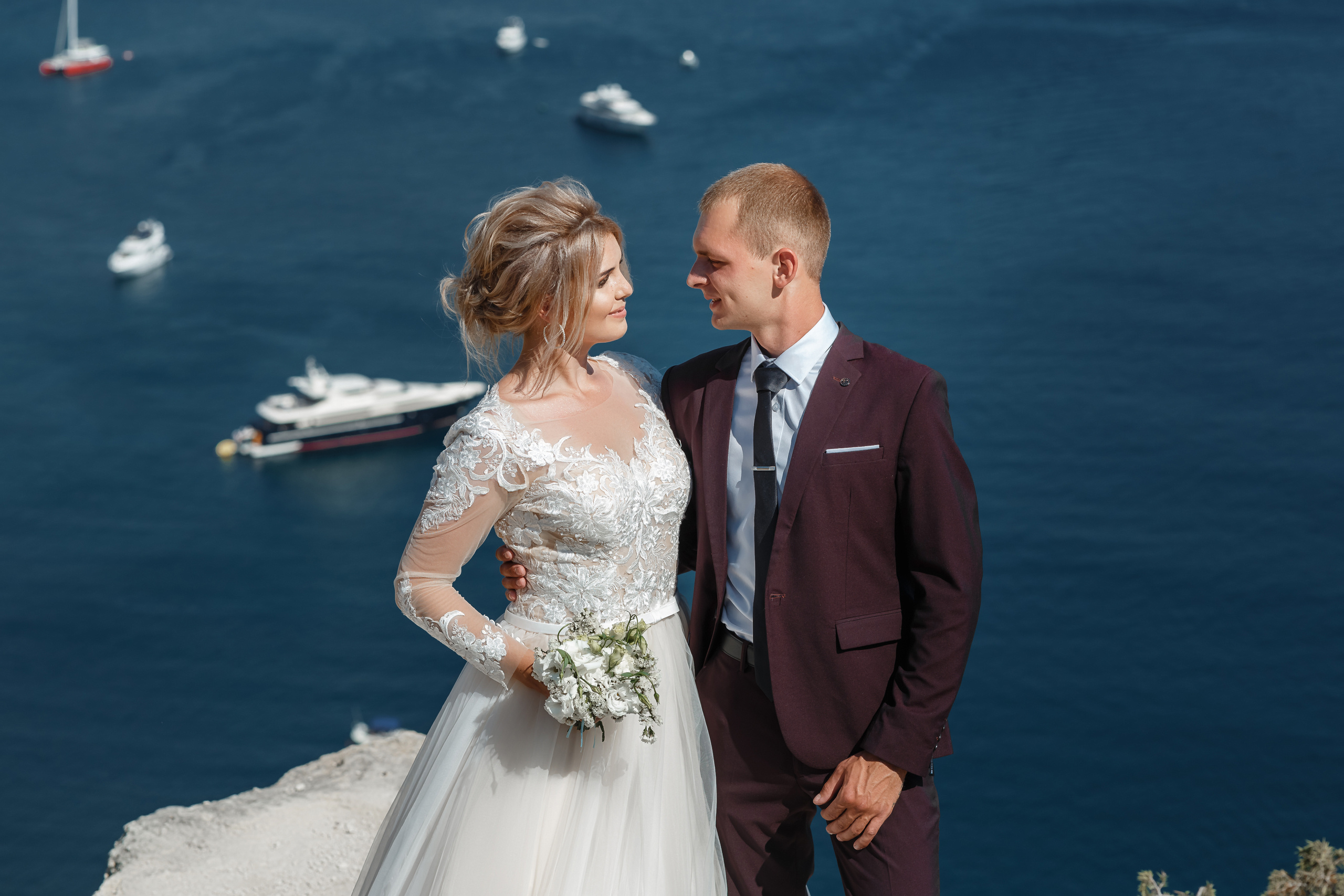 По дороге с облаками. Свадебная прогулка Даши и Алексея в Крыму. Свадебный фотограф в Крыму и Севастополе Ольга Баскакова