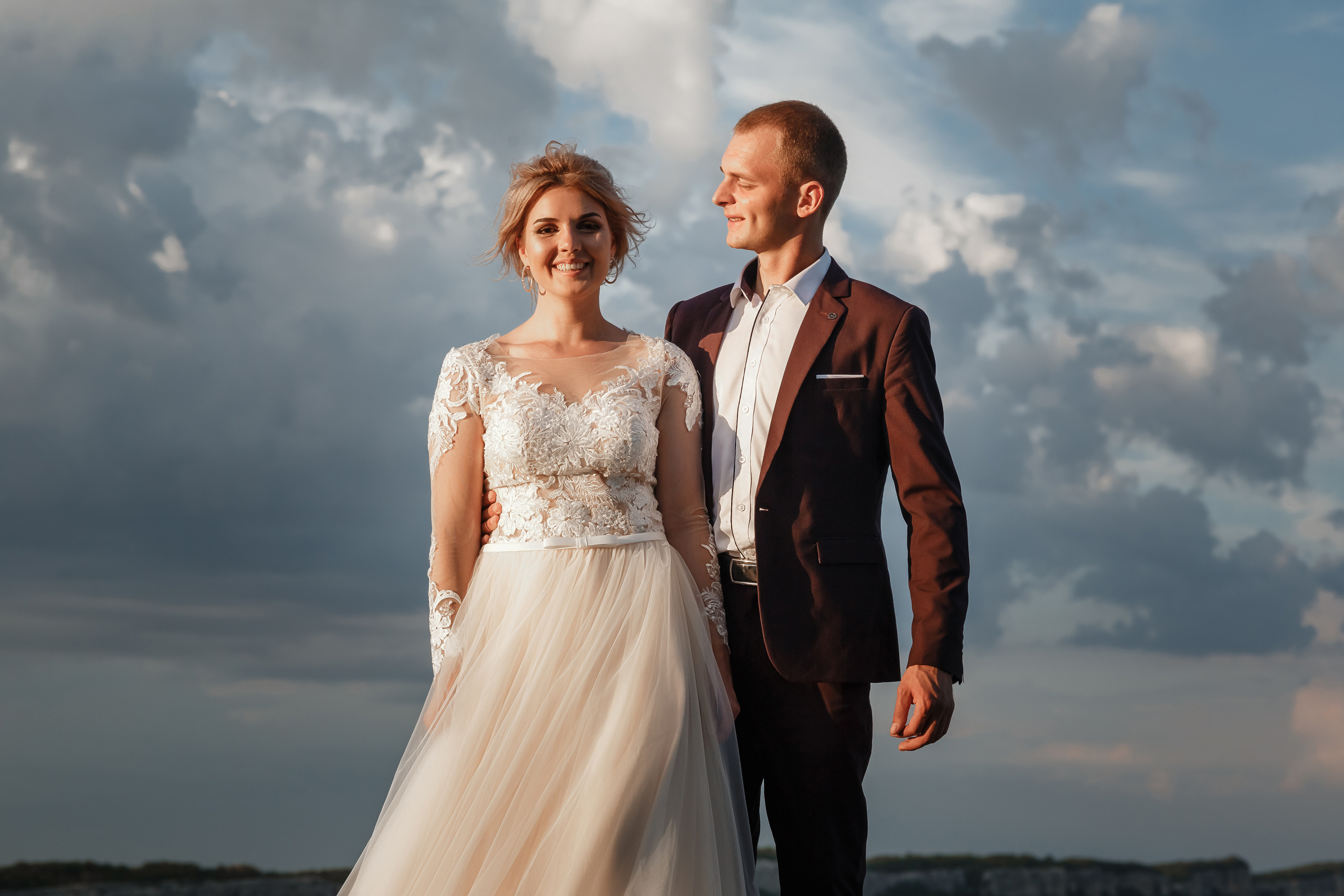 По дороге с облаками. Свадебная прогулка Даши и Алексея в Крыму. Свадебный фотограф в Крыму и Севастополе Ольга Баскакова